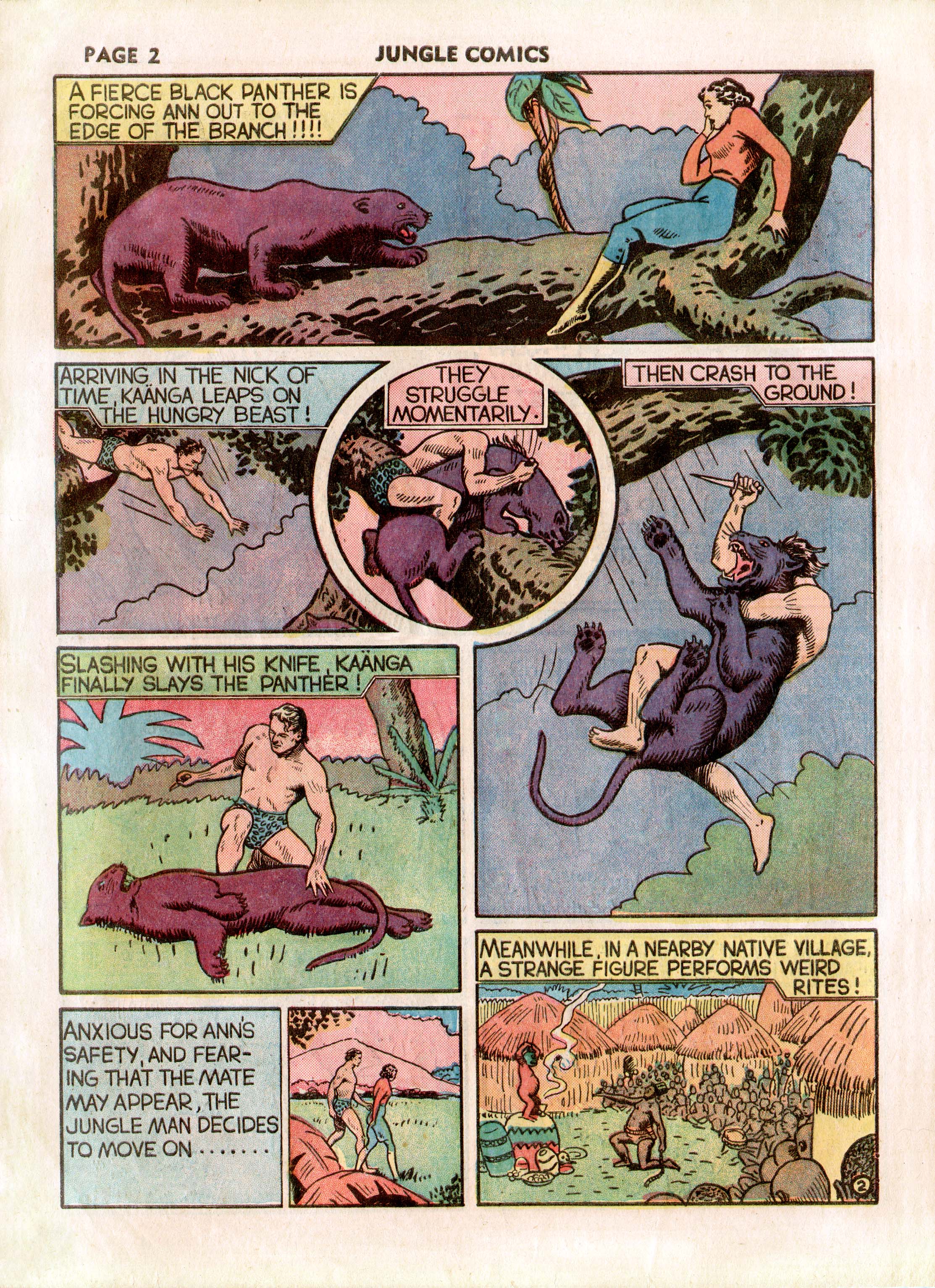 Read online Jungle Comics comic -  Issue #3 - 4