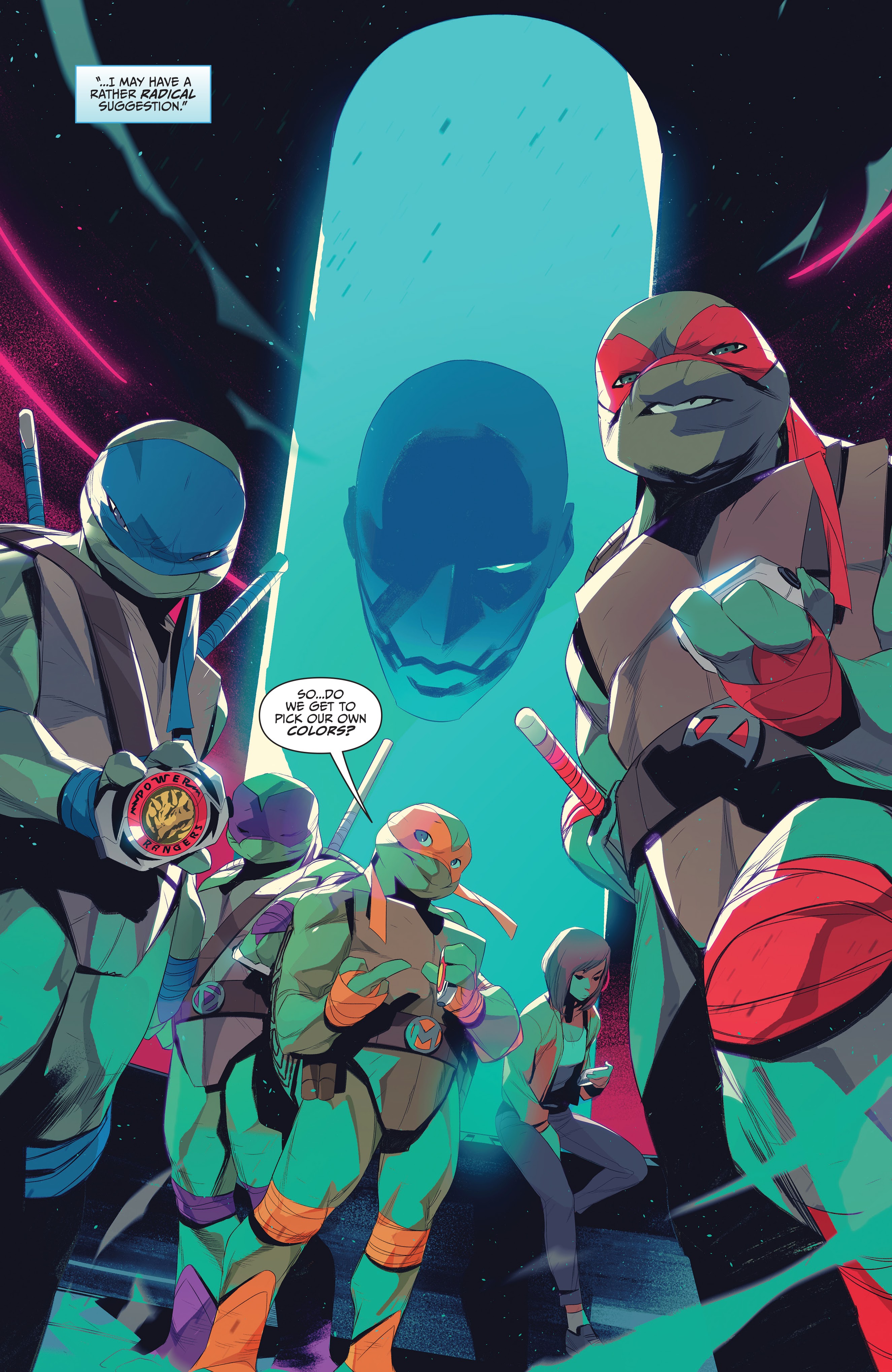 Read online Mighty Morphin Power Rangers: Teenage Mutant Ninja Turtles comic -  Issue # _TPB - 77
