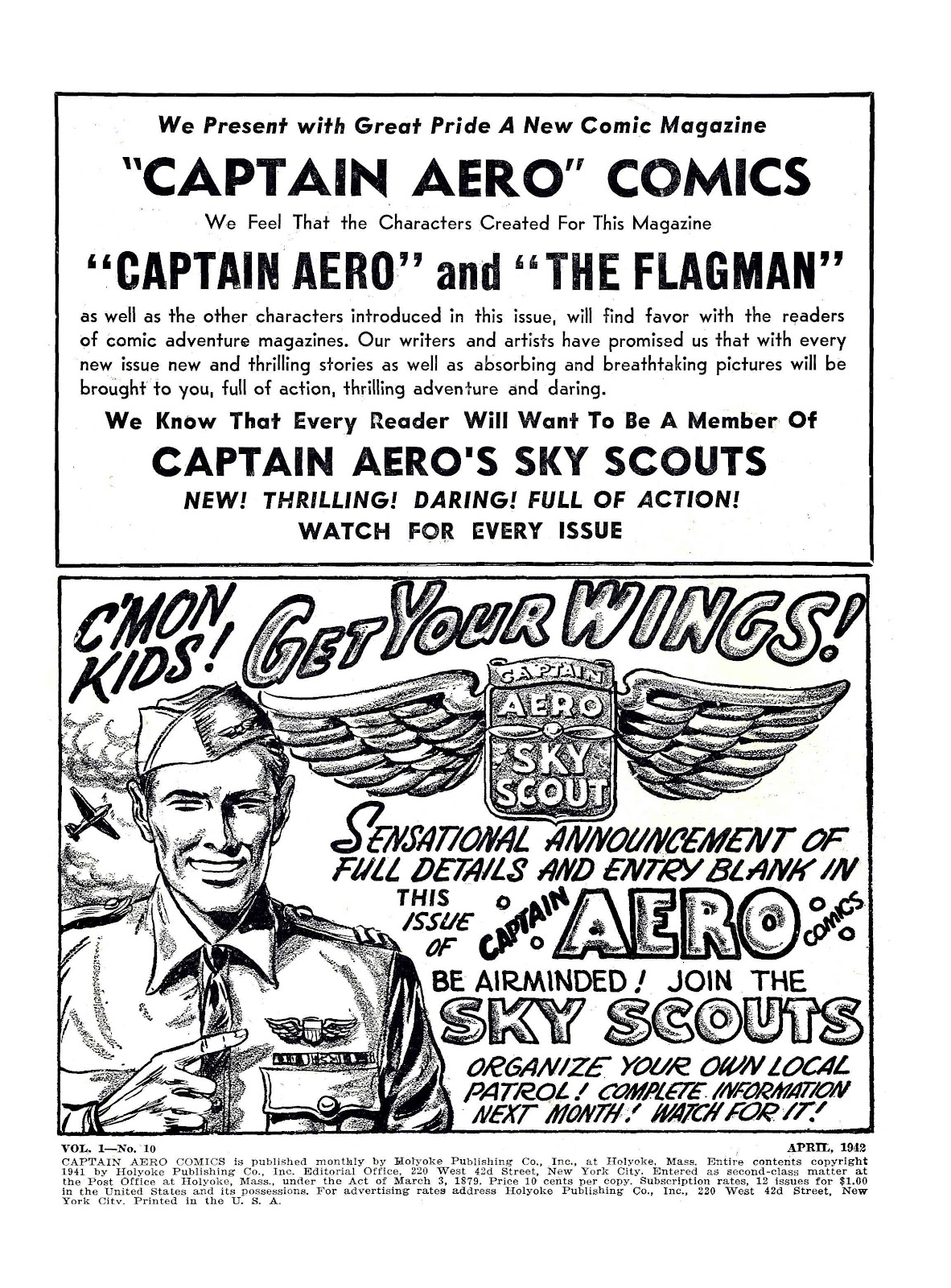Captain Aero Comics issue 4 - Page 1