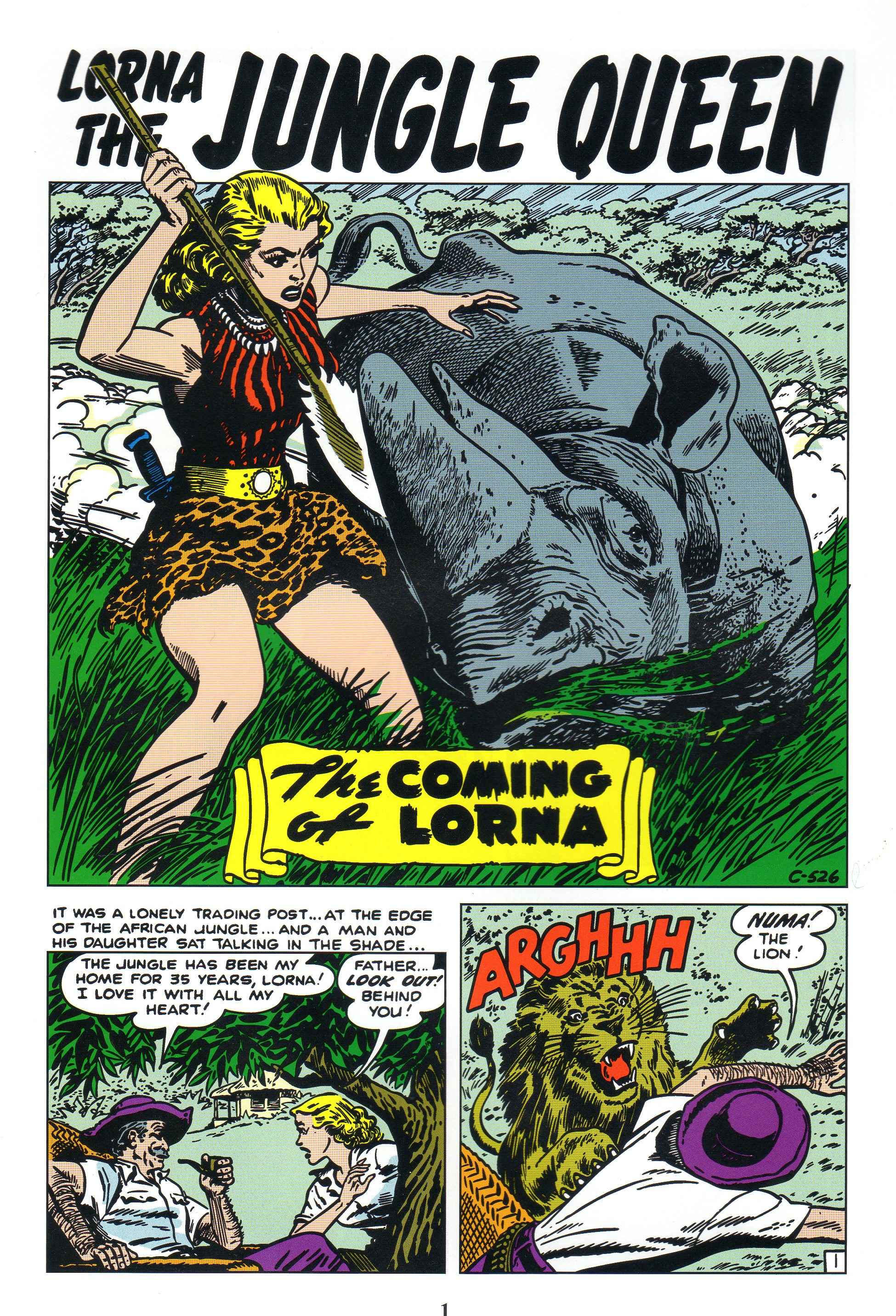 Read online Lorna, The Jungle Queen comic -  Issue #1 - 2