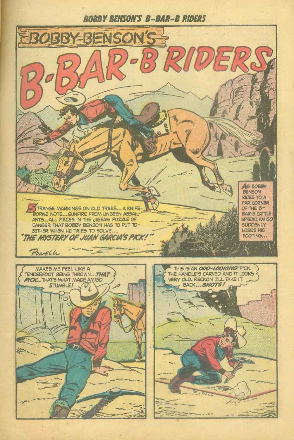 Read online Bobby Benson's B-Bar-B Riders comic -  Issue #6 - 11