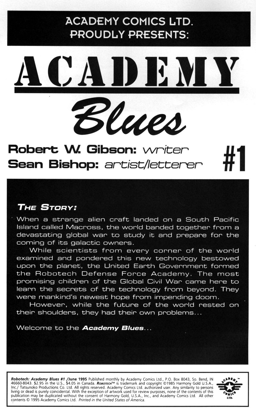 Read online Robotech Academy Blues comic -  Issue #1 - 2