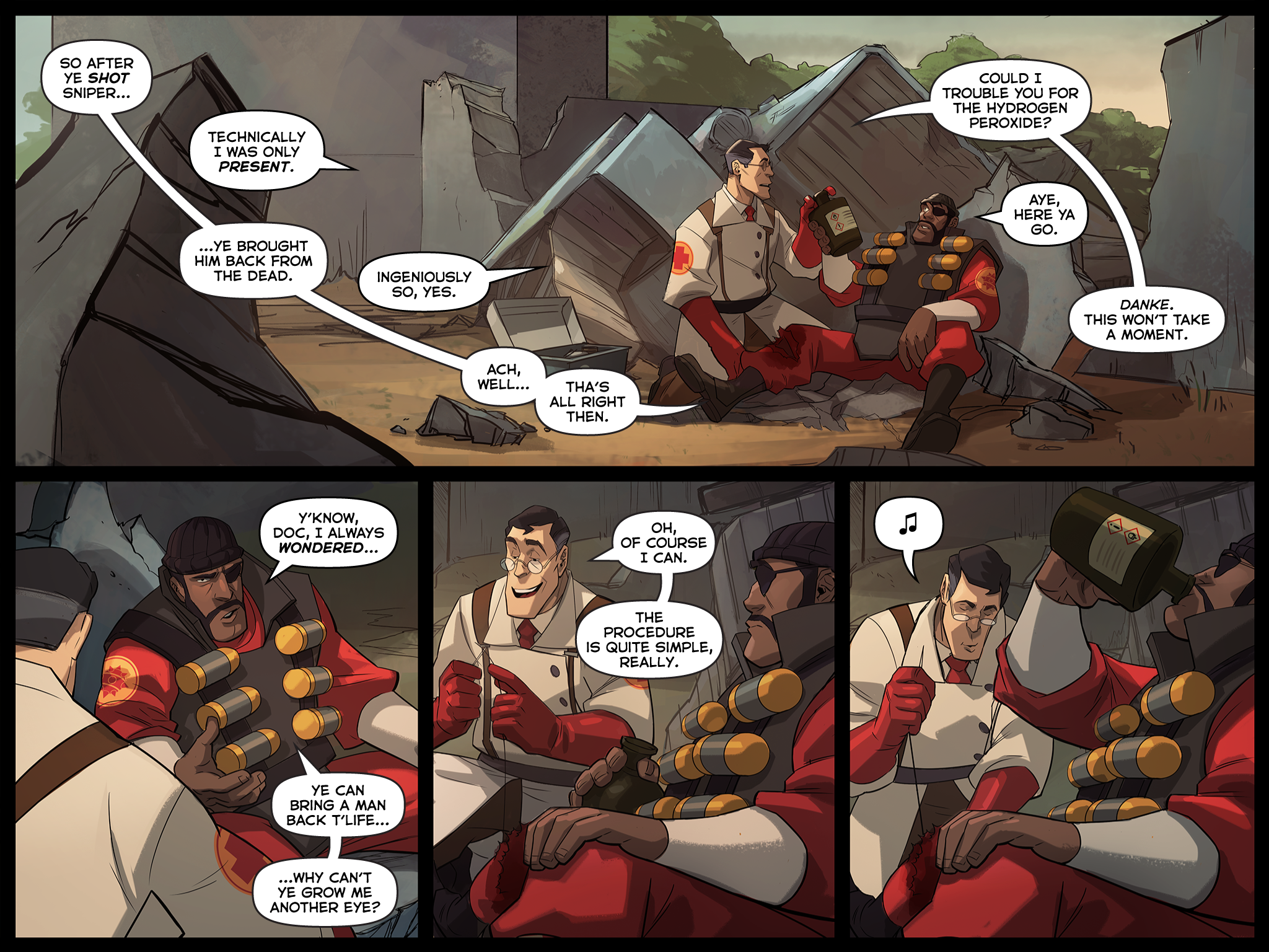Read online Team Fortress 2 comic -  Issue #6 - 89