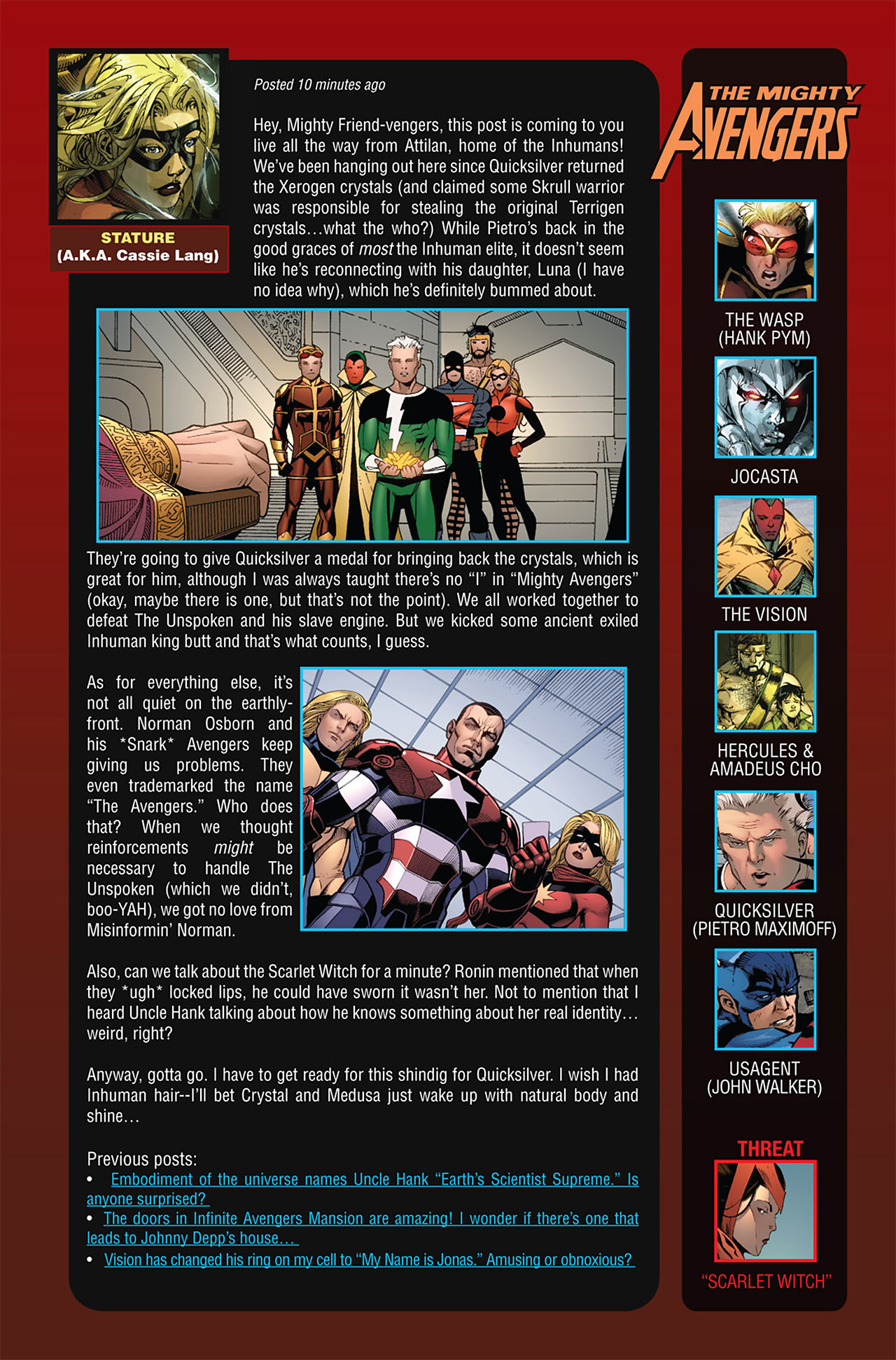 Read online The Mighty Avengers comic -  Issue #32 - 2