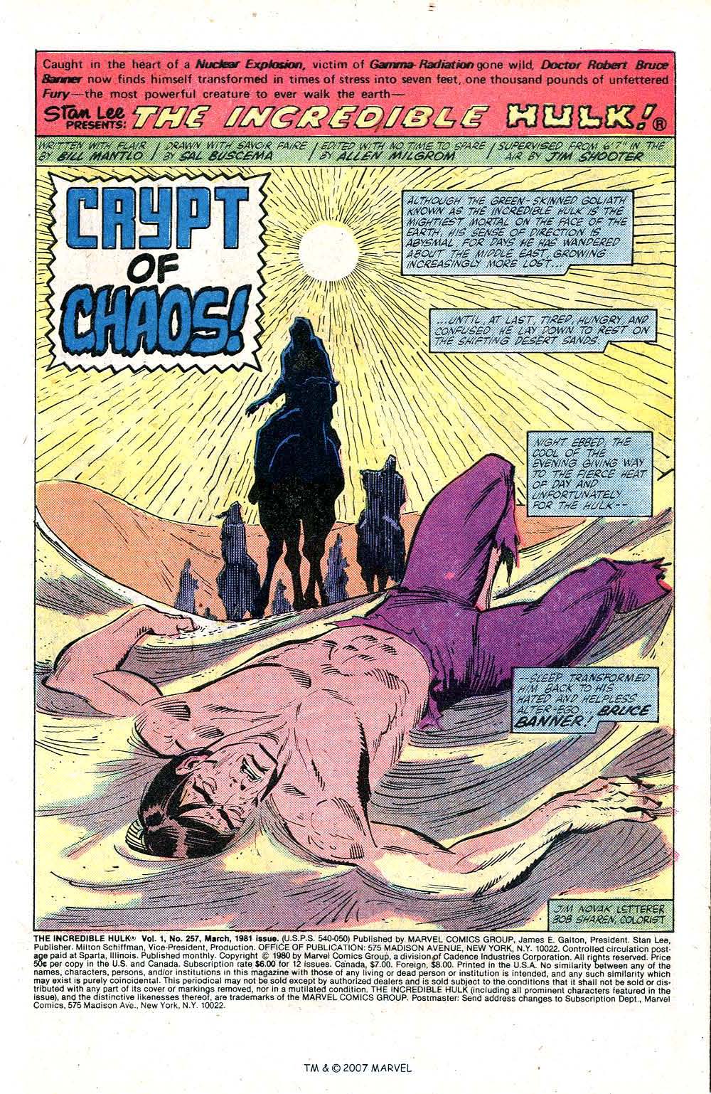 Read online The Incredible Hulk (1968) comic -  Issue #257 - 3