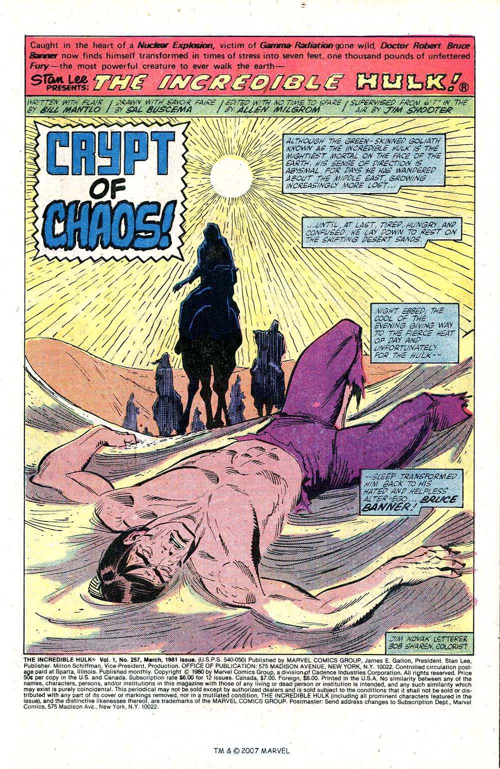 The Incredible Hulk (1968) issue 257 - Page 3