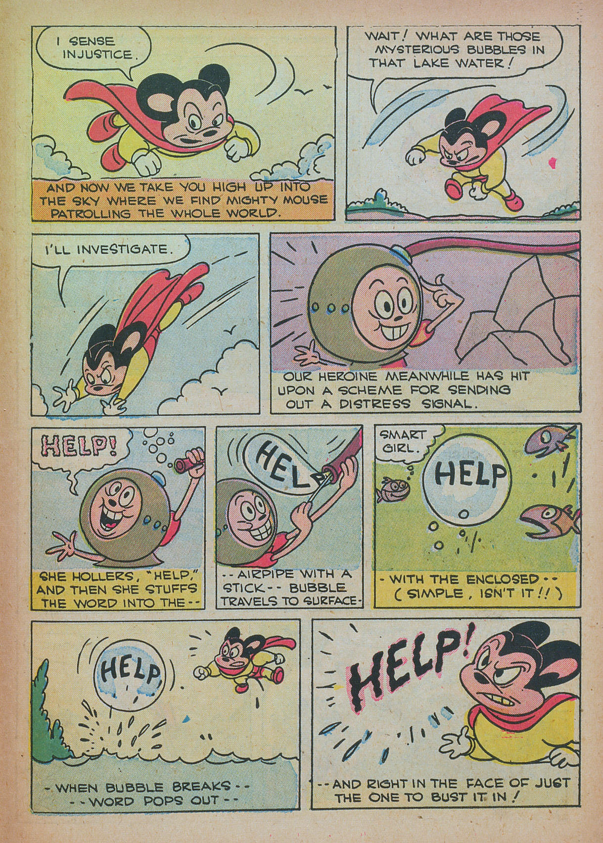 Read online Paul Terry's Mighty Mouse Comics comic -  Issue #26 - 31