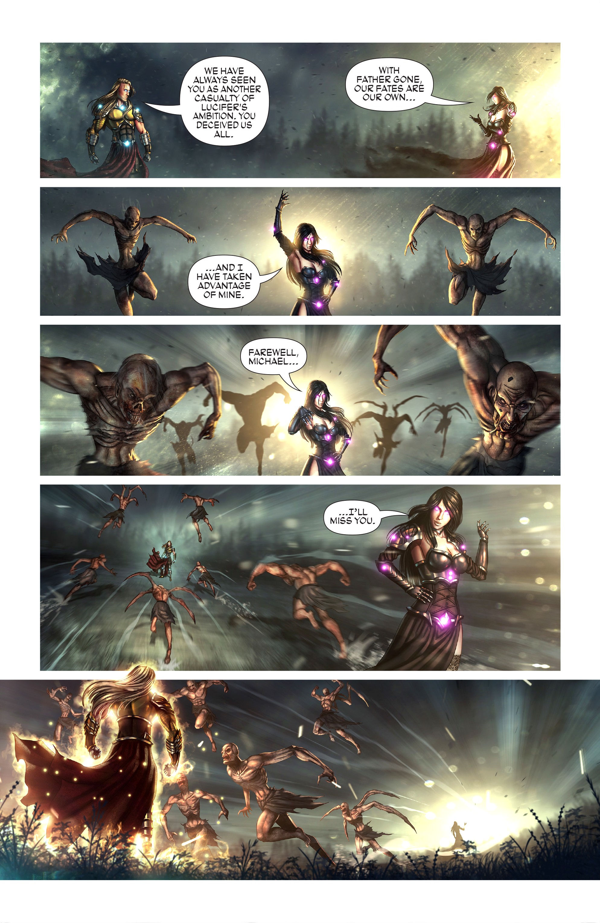 Read online Knights of the Golden Sun comic -  Issue #7 - 8