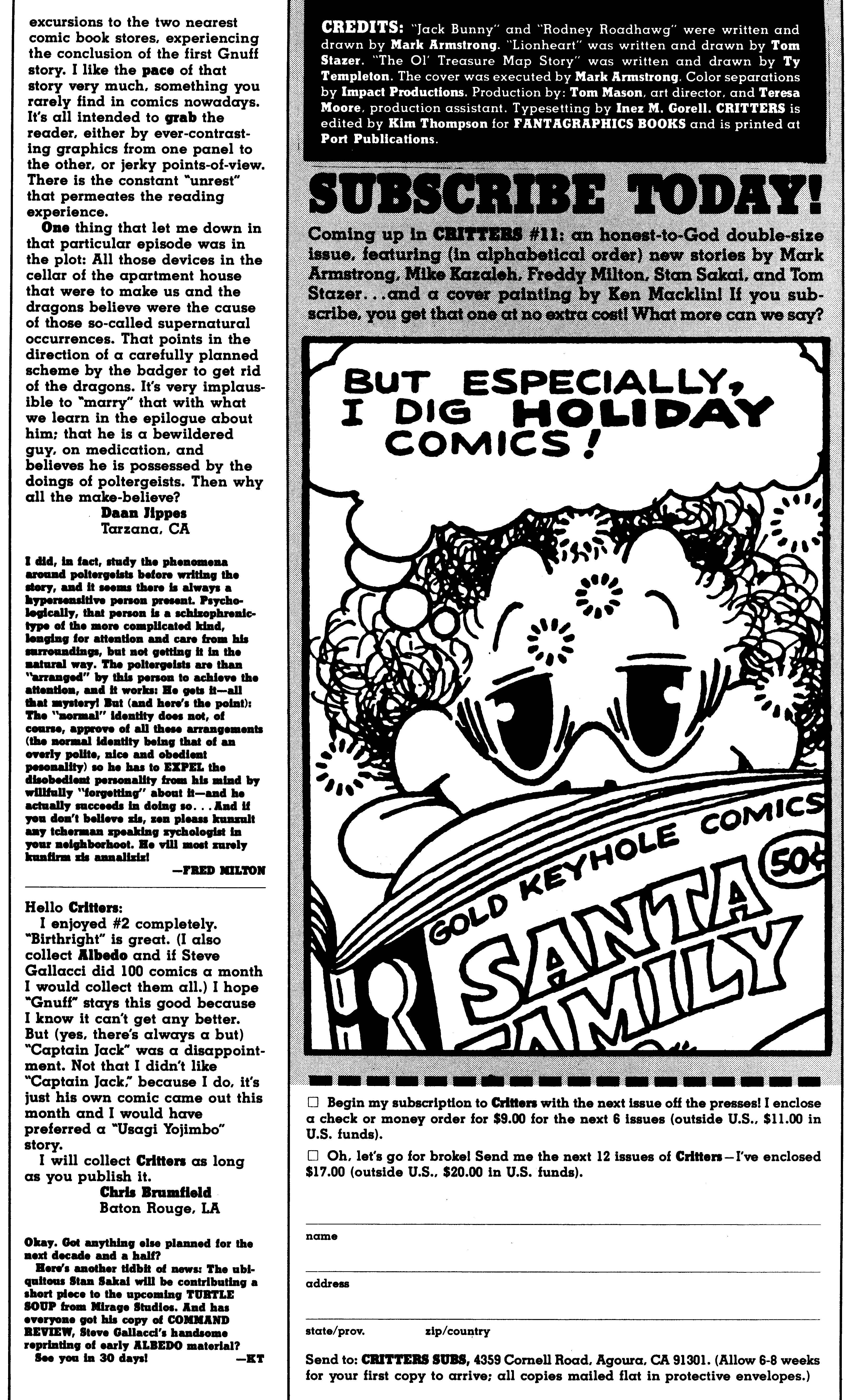 Read online Critters comic -  Issue #8 - 33