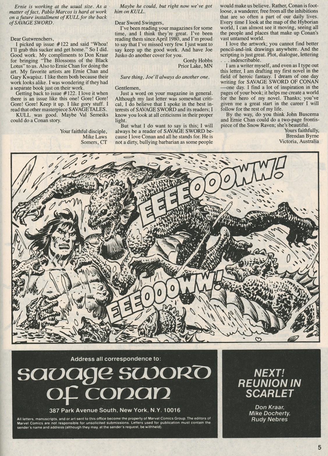 Read online The Savage Sword Of Conan comic -  Issue #126 - 5