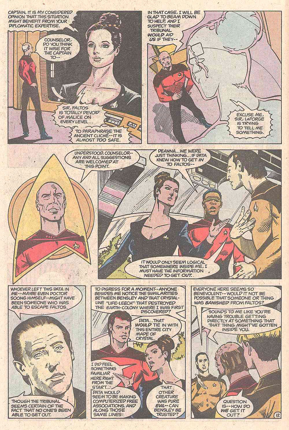 Read online Star Trek: The Next Generation (1988) comic -  Issue #6 - 13