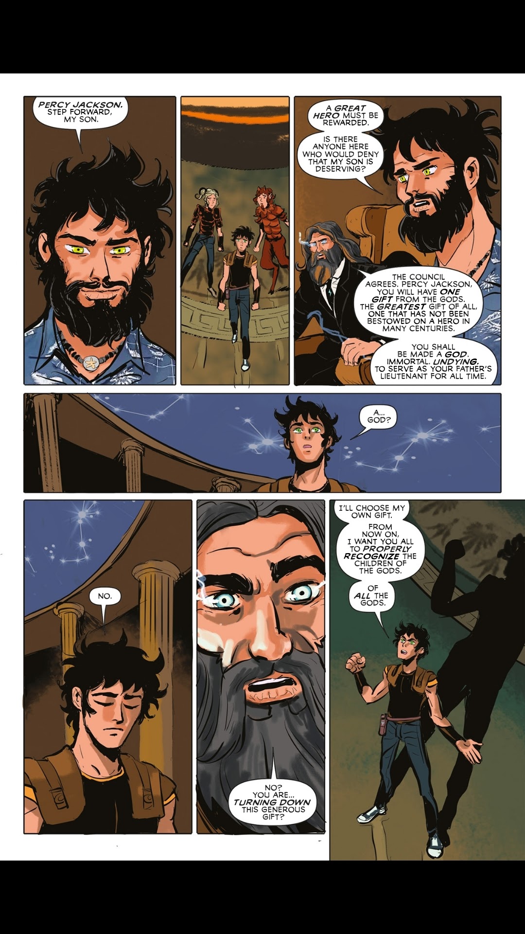 Read online Percy Jackson and the Olympians comic -  Issue # TPB 5 - 124