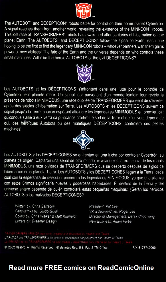 Read online Transformers Armada Mini-Comics comic -  Issue #2 - 2