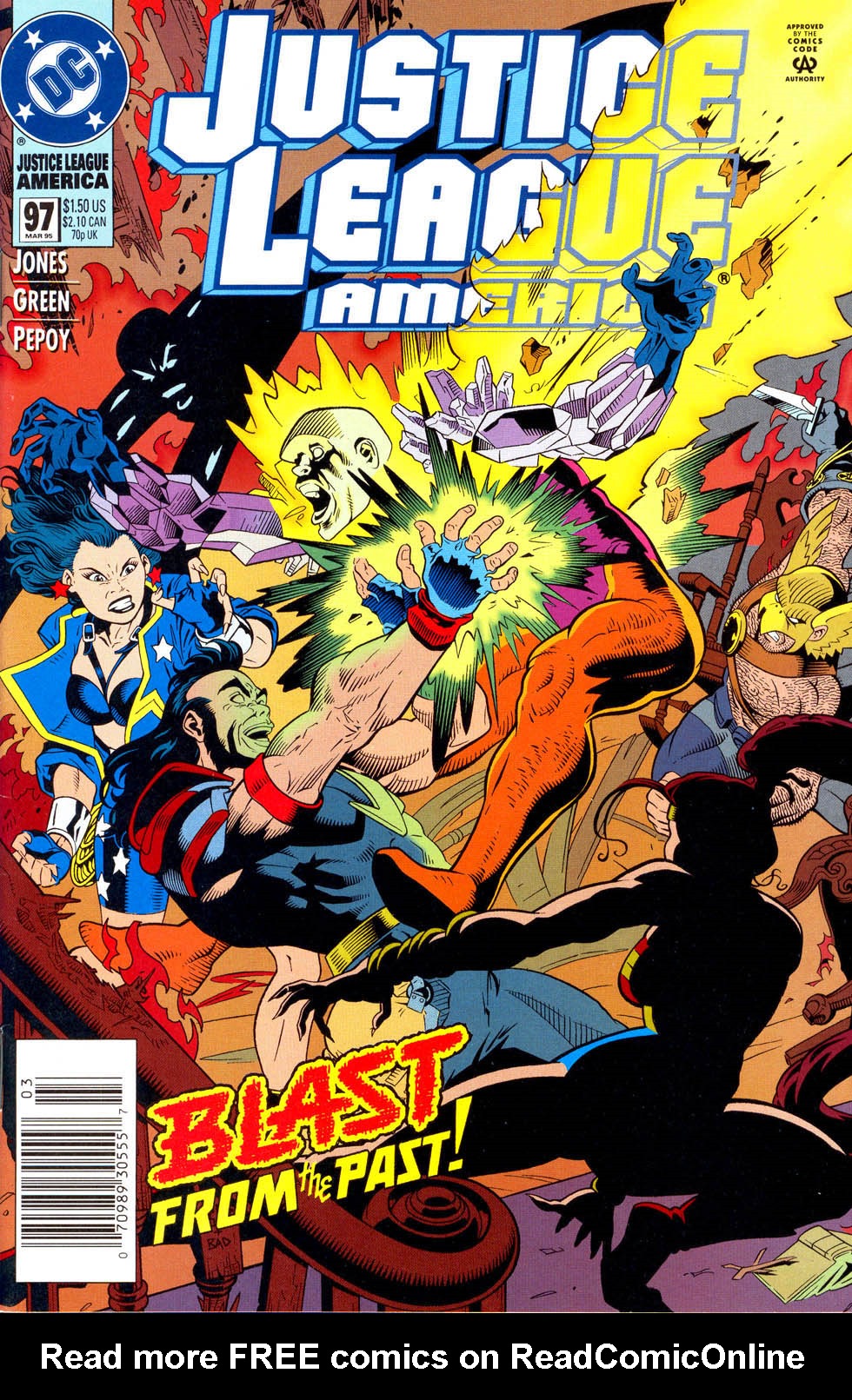 Read online Justice League America comic -  Issue #97 - 1