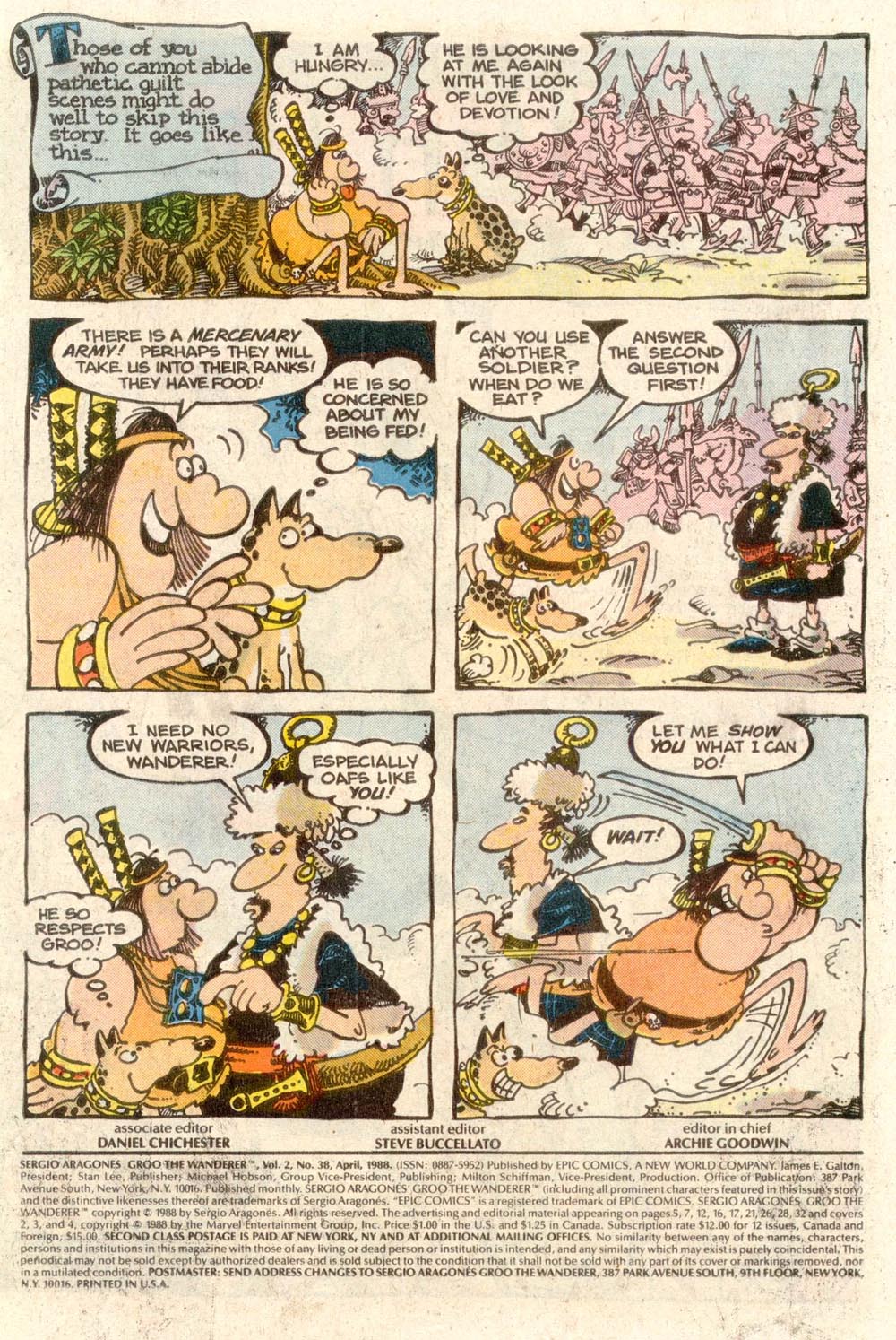 Read online Sergio Aragonés Groo the Wanderer comic -  Issue #38 - 2