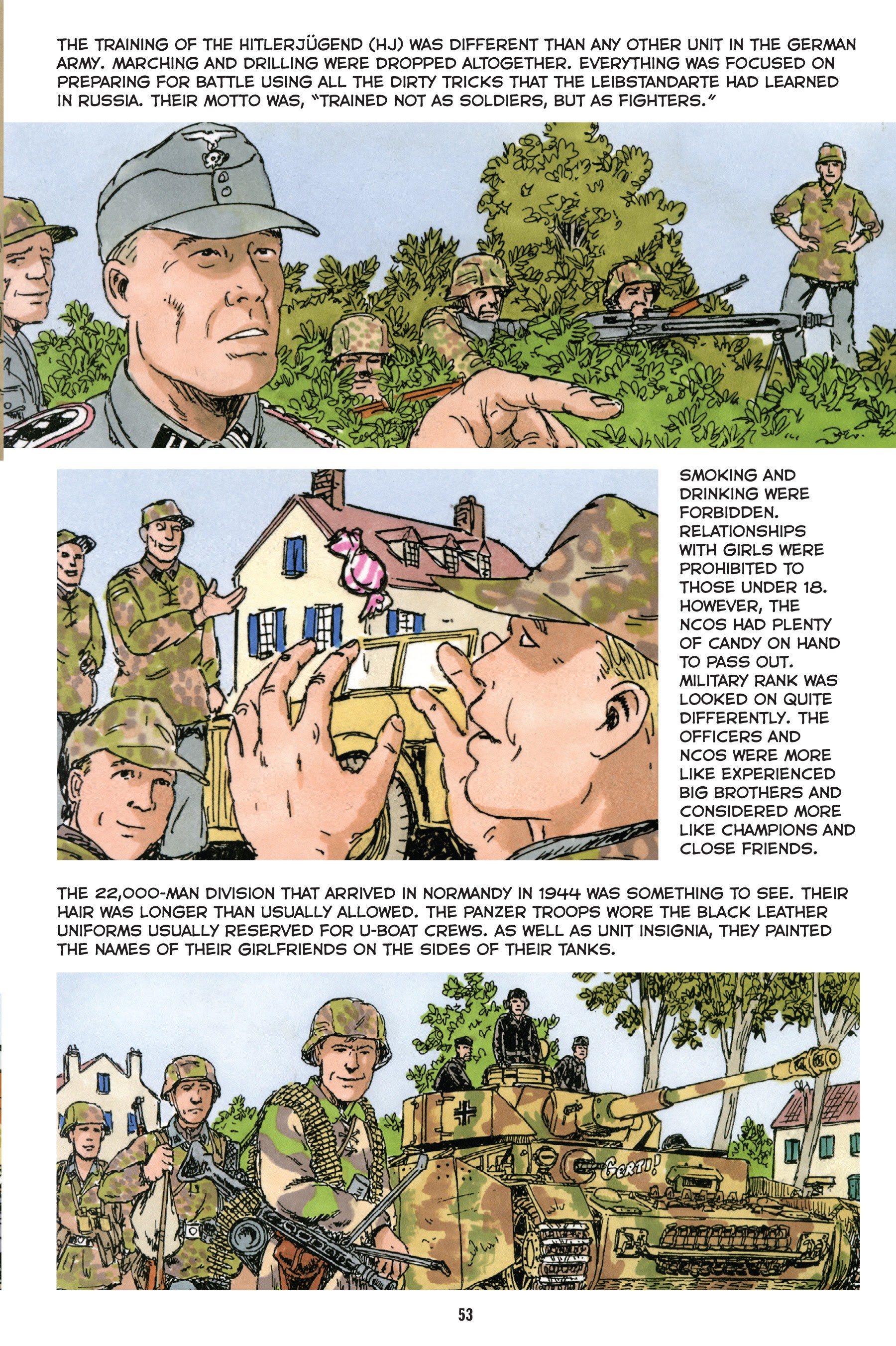 Read online Normandy: A Graphic History of D-Day, the Allied Invasion of Hitler's Fortress Europe comic -  Issue # TPB - 54