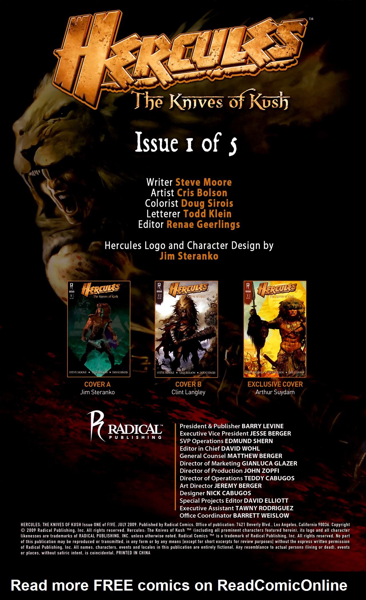 Read online Hercules: The Knives of Kush comic -  Issue #1 - 2