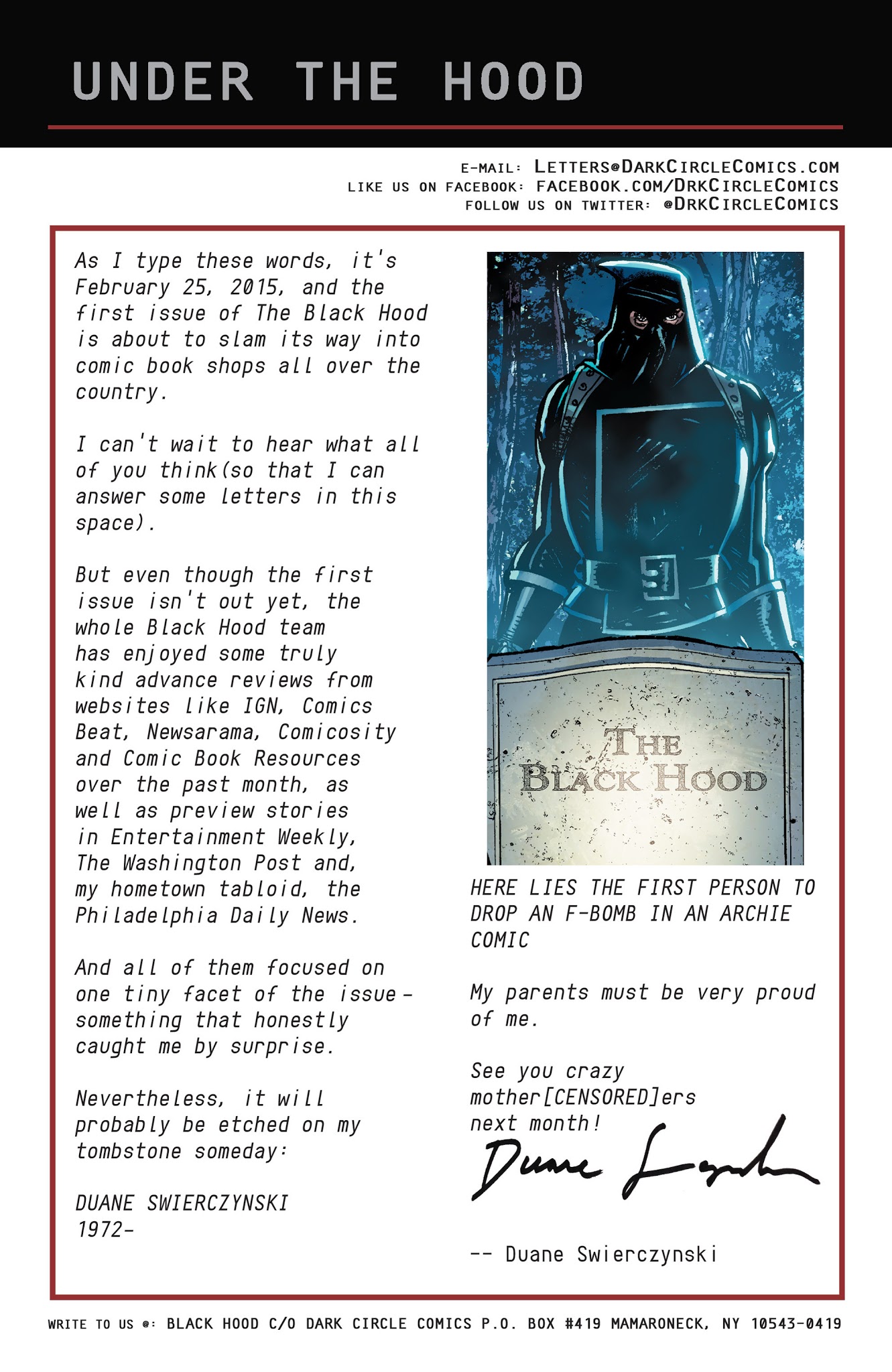 Read online The Black Hood (2015) comic -  Issue #2 - 27