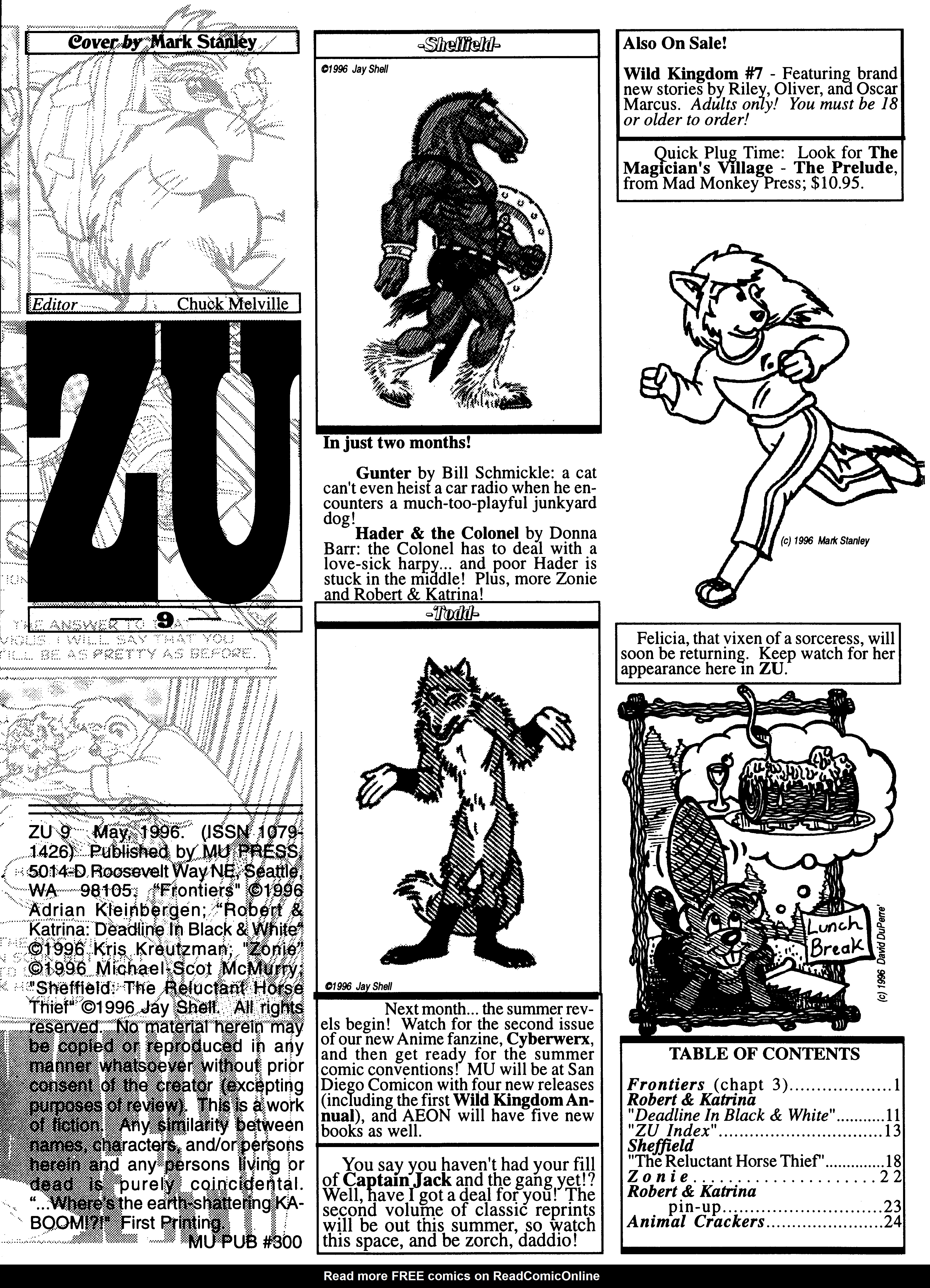 Read online ZU (1995) comic -  Issue #9 - 2