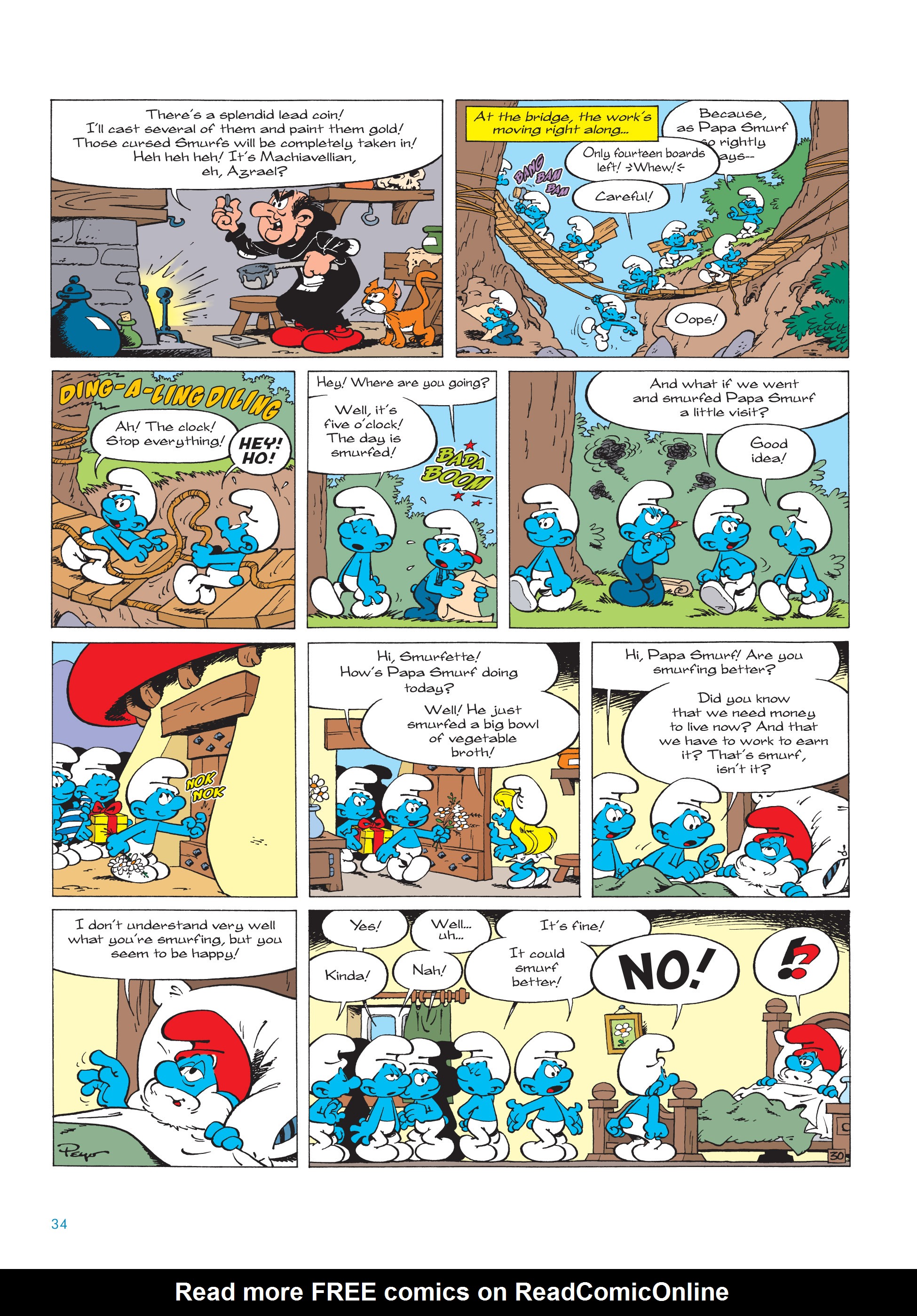 Read online The Smurfs comic -  Issue #18 - 34