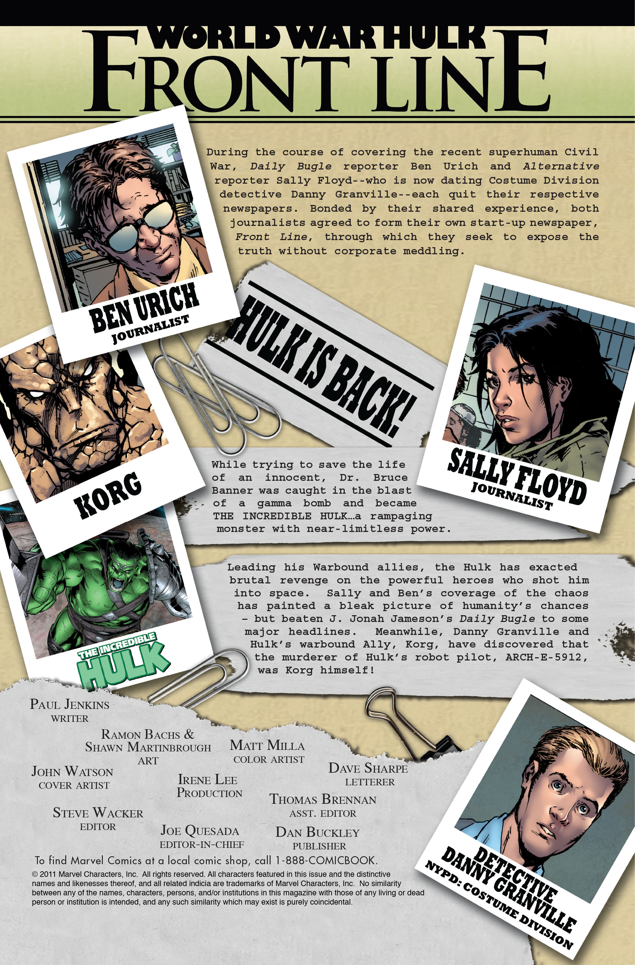 Read online World War Hulk: Front Line comic -  Issue #5 - 2