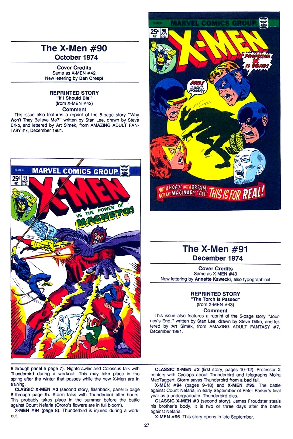 Read online The Official Marvel Index To The X-Men comic -  Issue #4 - 29