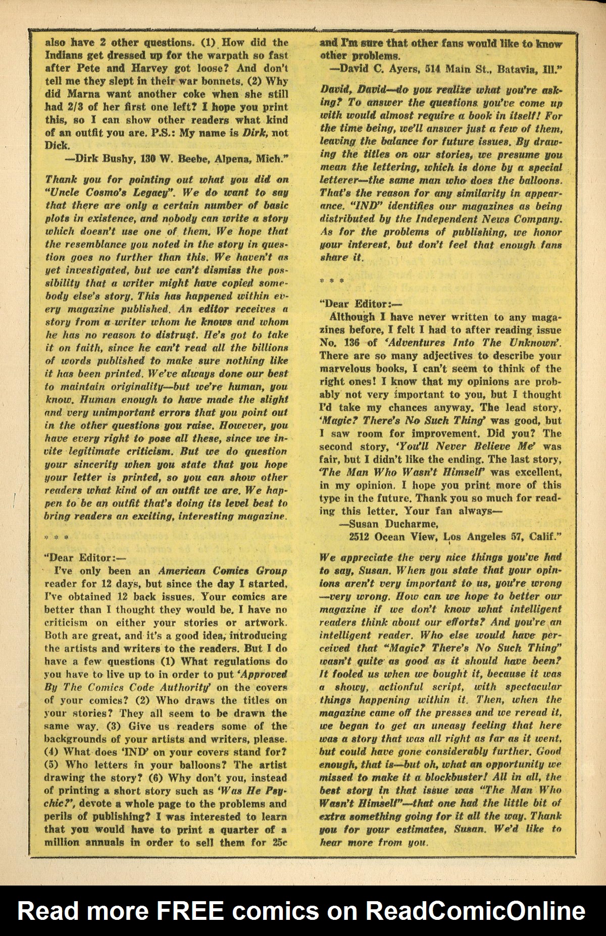 Read online Adventures Into The Unknown comic -  Issue #141 - 16