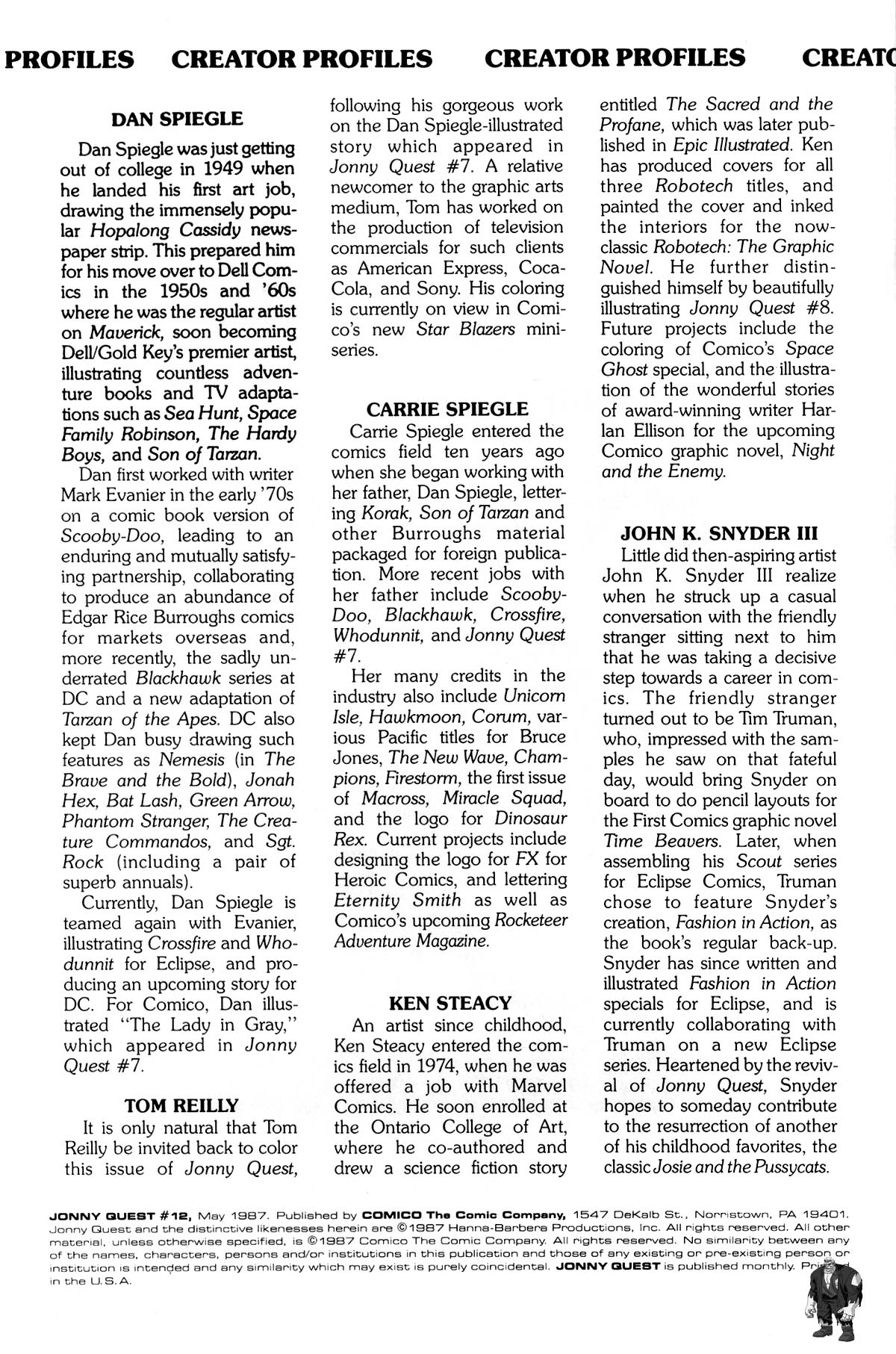 Read online Jonny Quest comic -  Issue #12 - 3