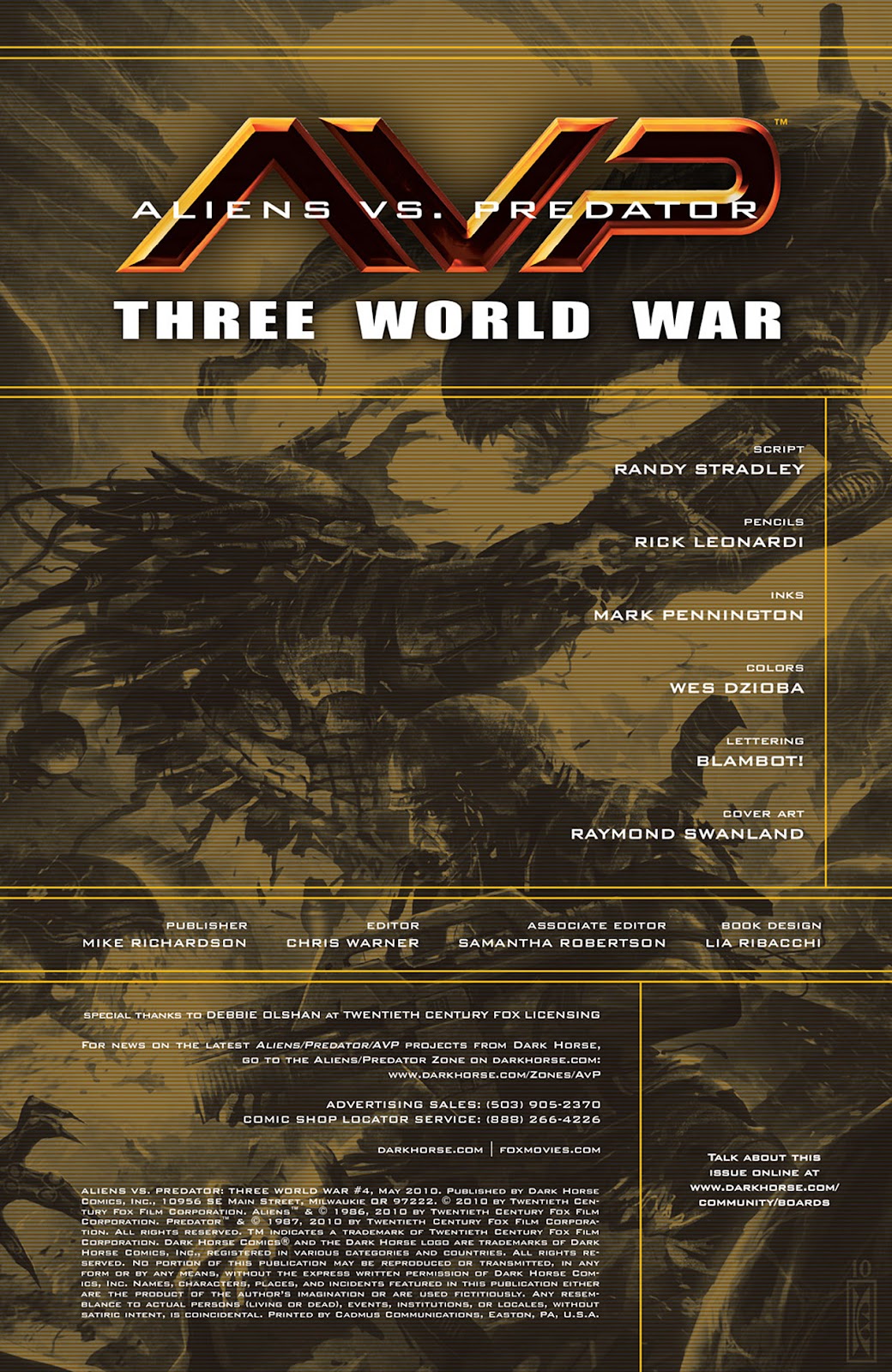 Aliens vs. Predator: Three World War issue 4 - Page 2