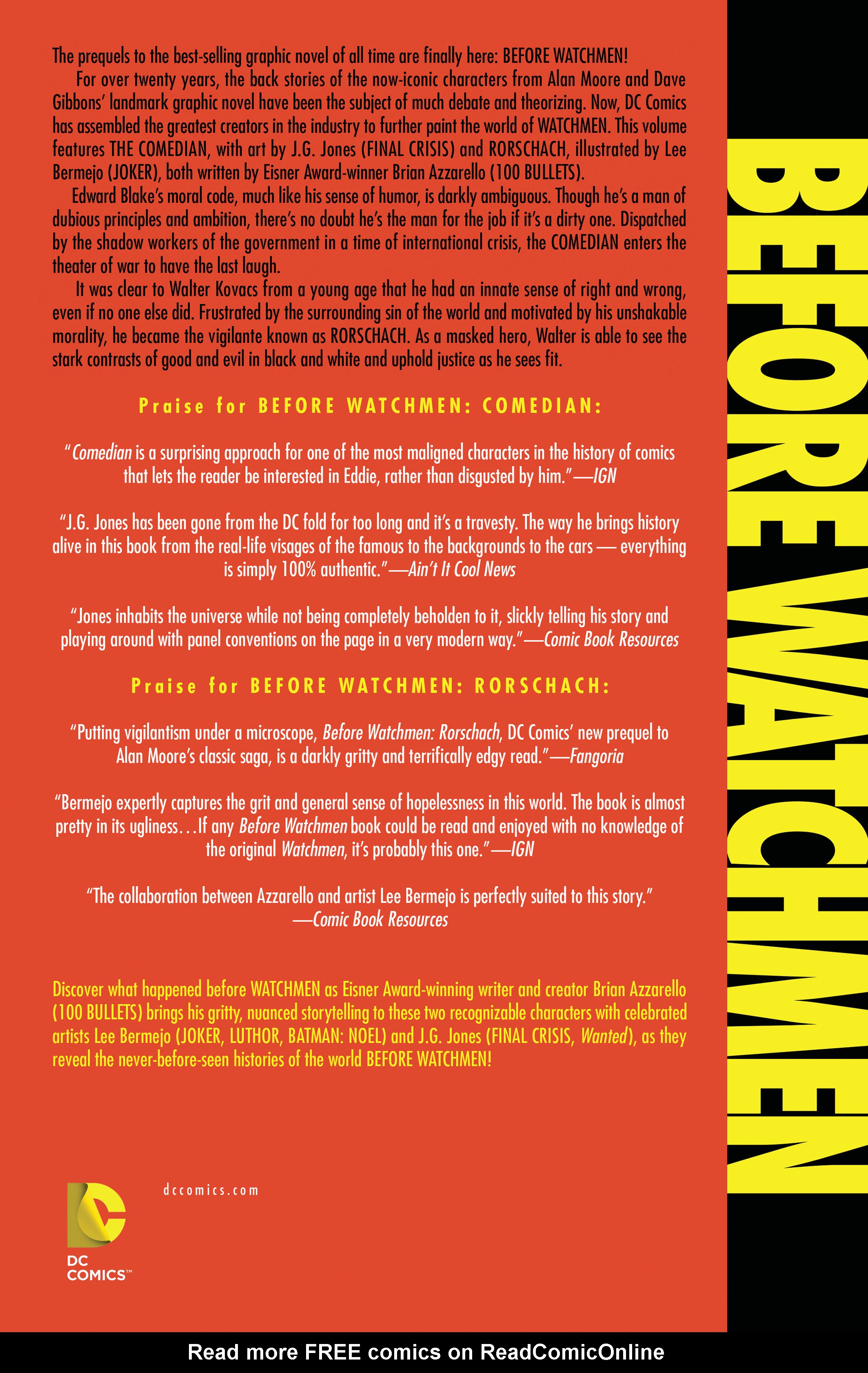 Read online Before Watchmen: Comedian/Rorschach comic -  Issue # Full - 255