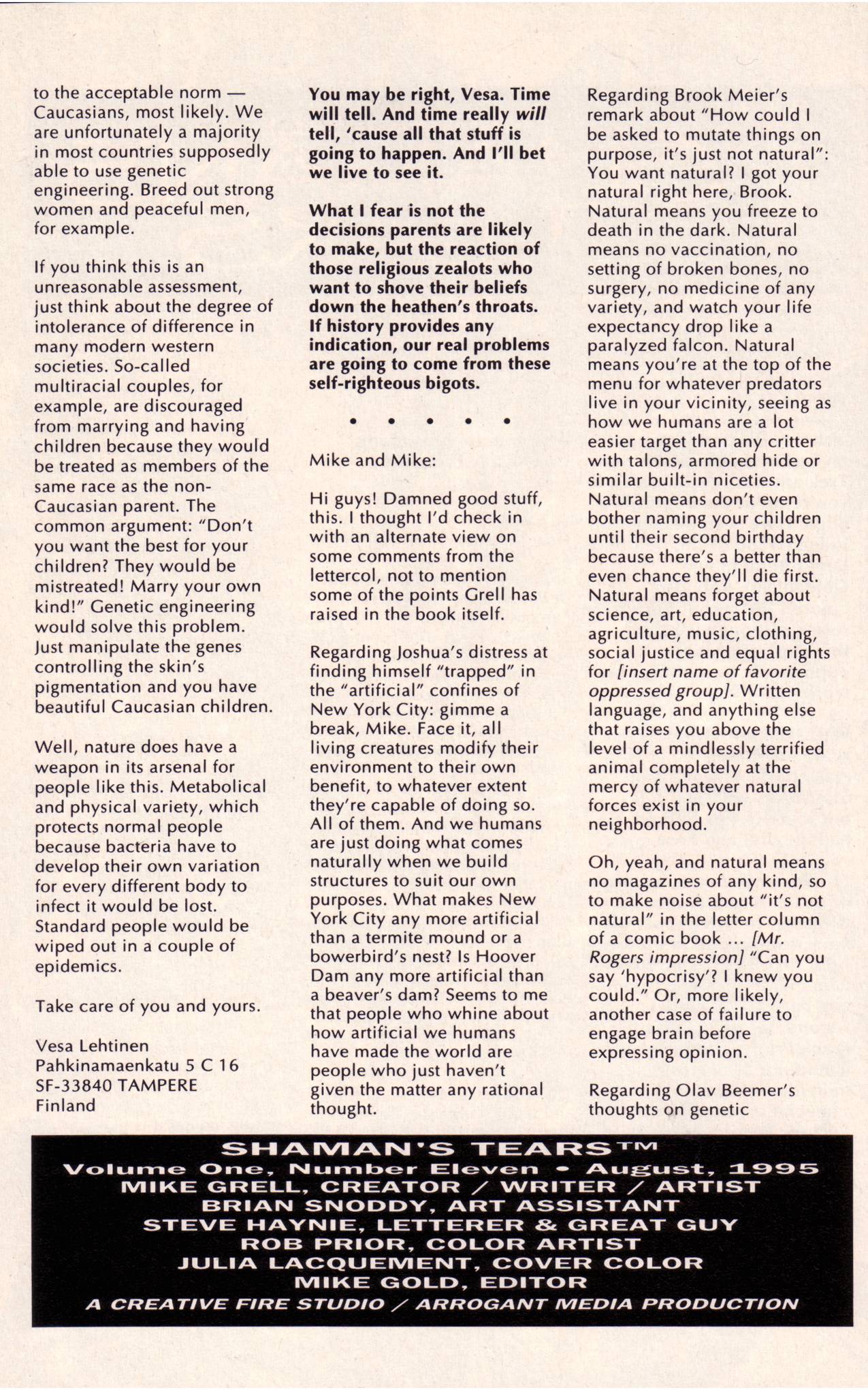 Read online Shaman's Tears comic -  Issue #11 - 19