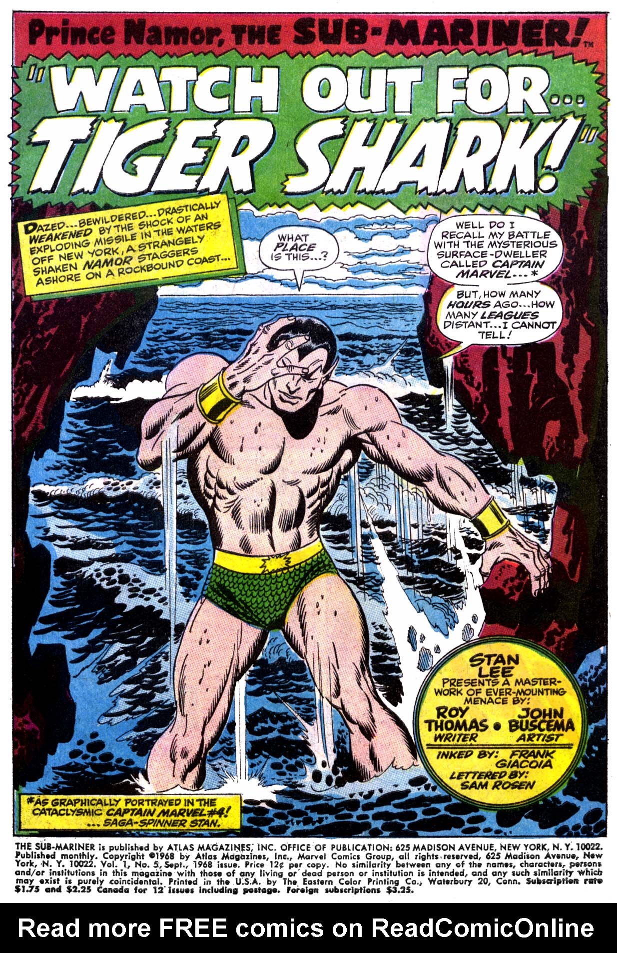 Read online The Sub-Mariner comic -  Issue #5 - 2