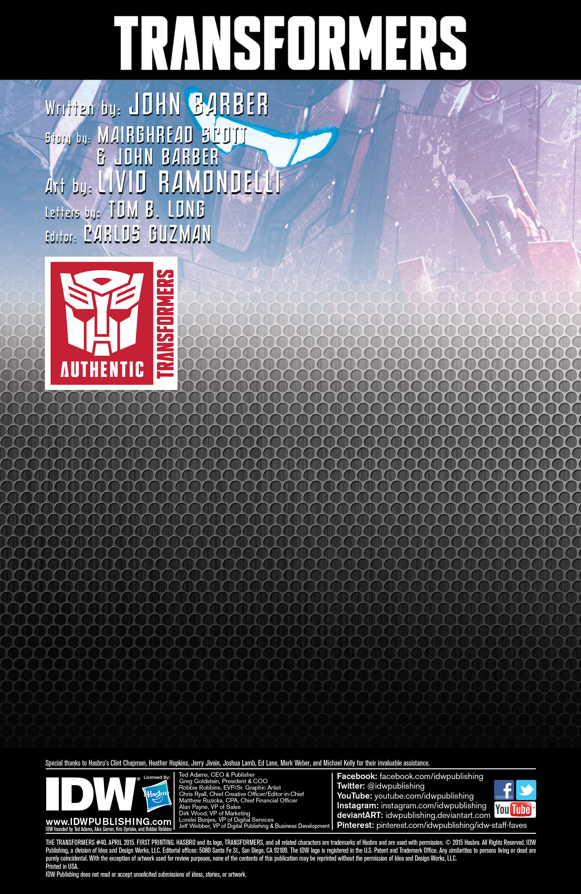Read online The Transformers (2014) comic -  Issue #40 - 4