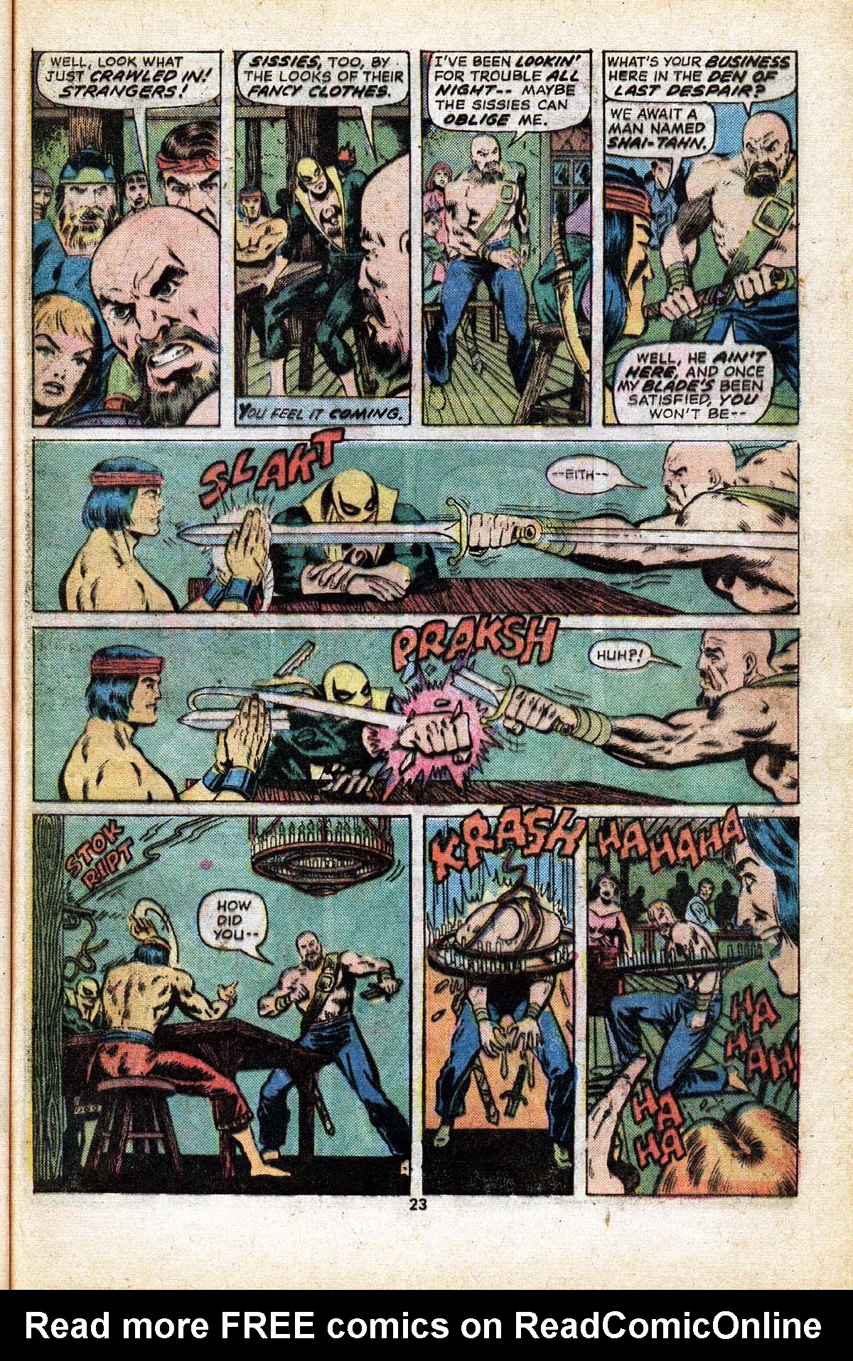 Read online Master of Kung Fu (1974) comic -  Issue # _Annual 1 - 17