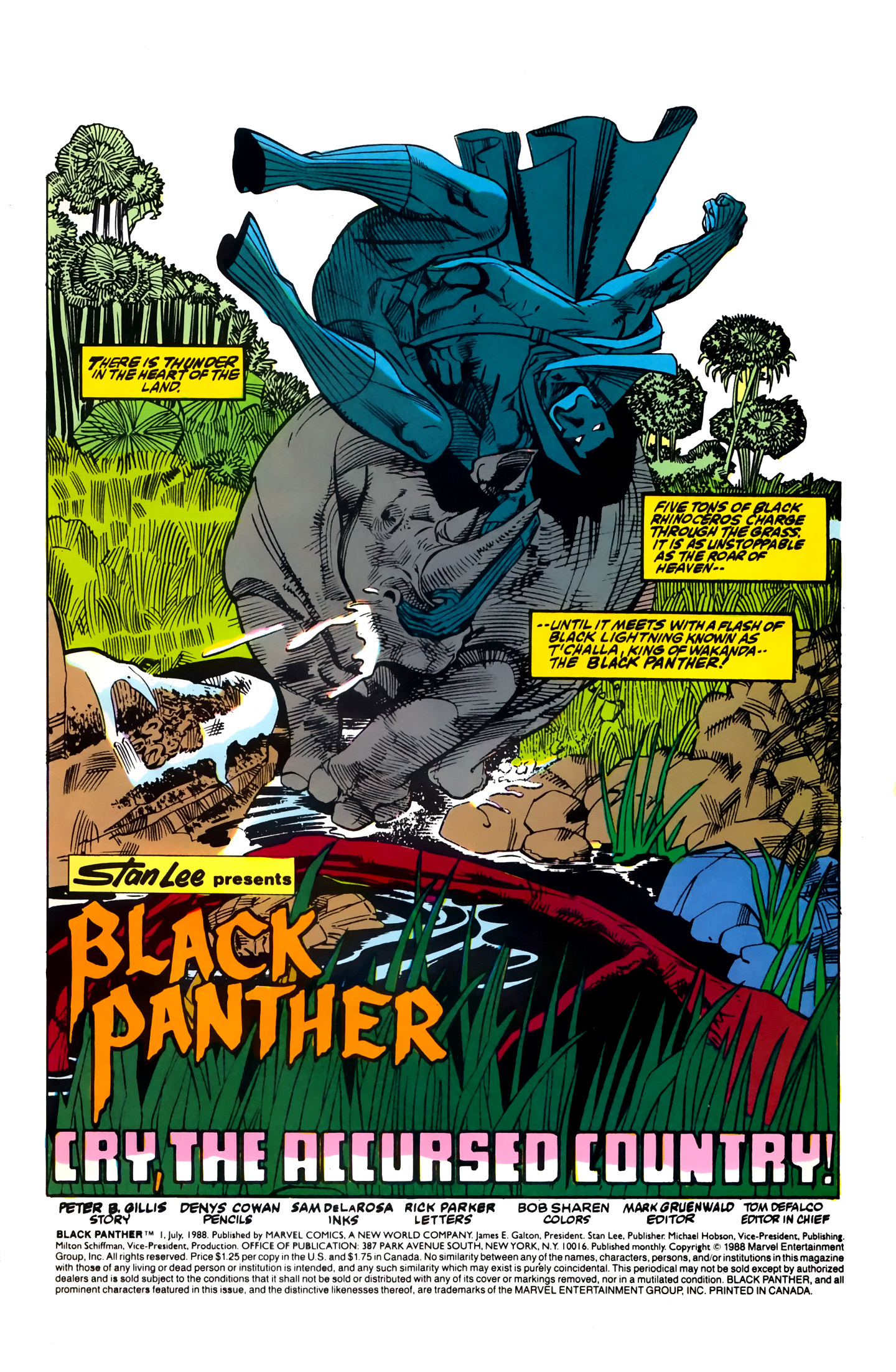 Read online Black Panther (1988) comic -  Issue #1 - 2