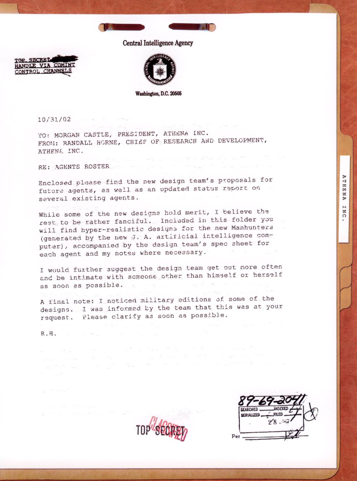 Read online Athena Inc. Agent Roster comic -  Issue # Full - 4