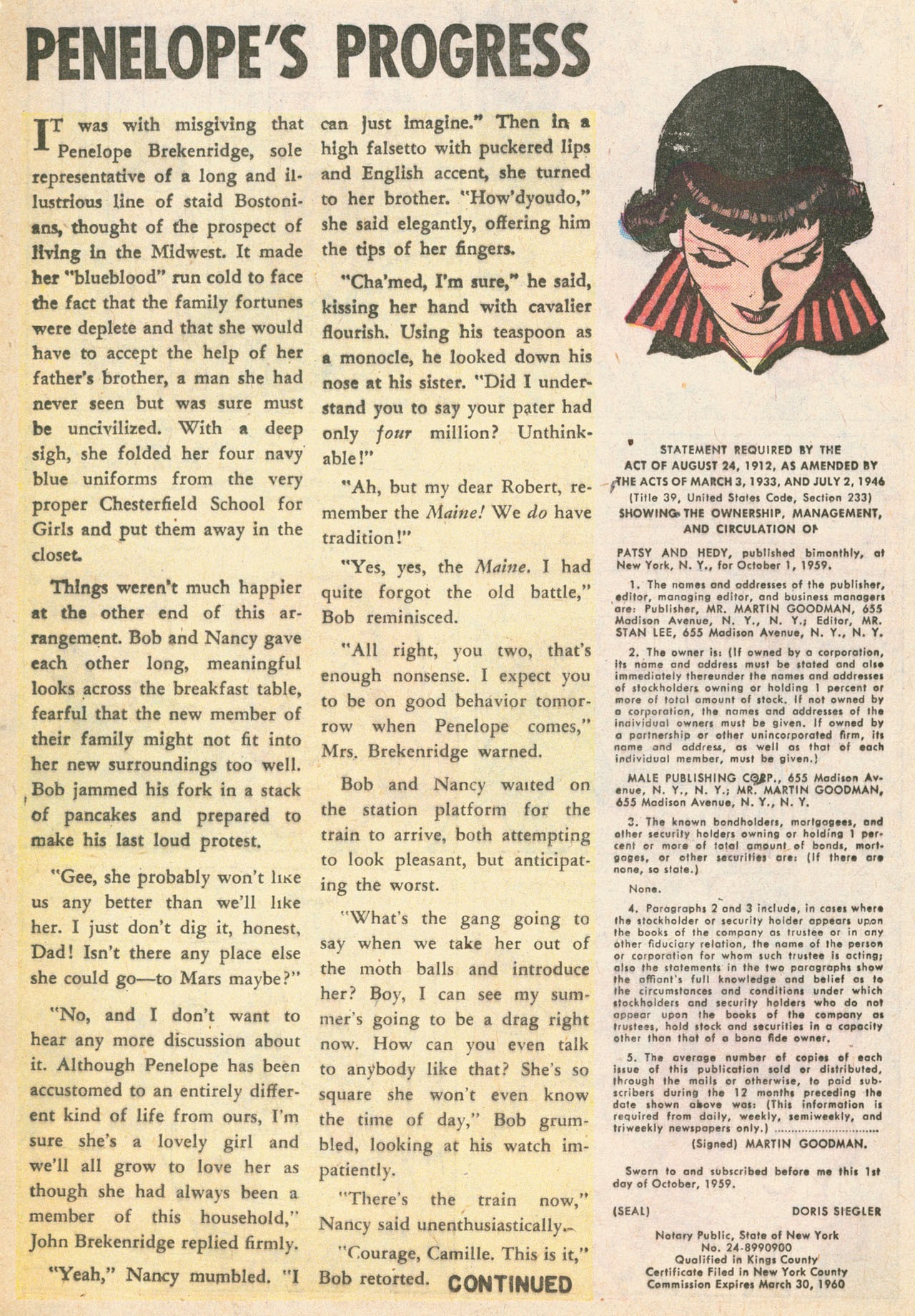 Read online Patsy and Hedy comic -  Issue #69 - 24