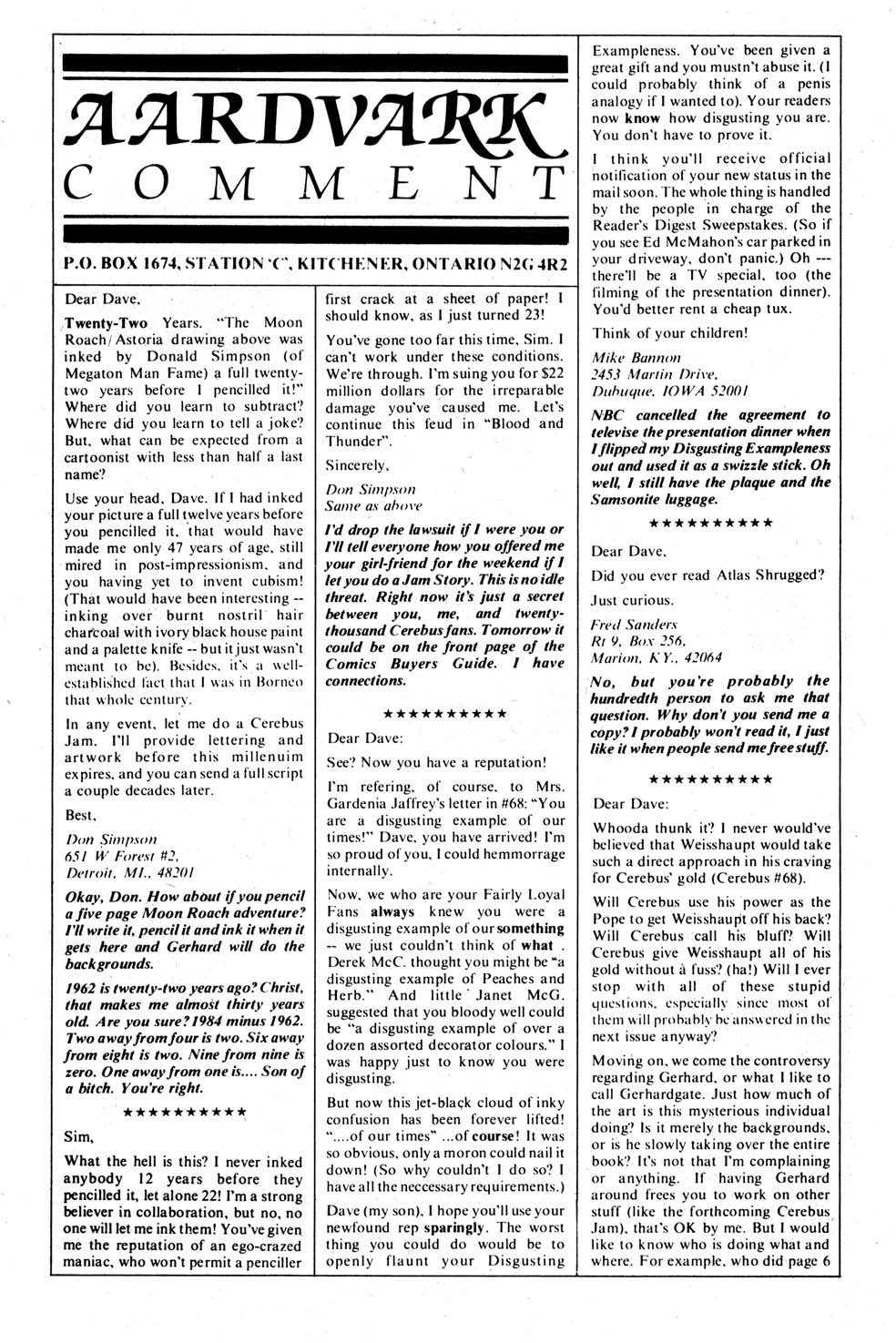 Cerebus Issue #70 #70 - English 29