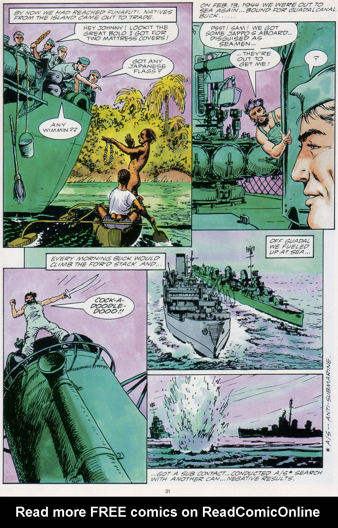 Read online Marvel Graphic Novel comic -  Issue #30 - A Sailor's Story - 37