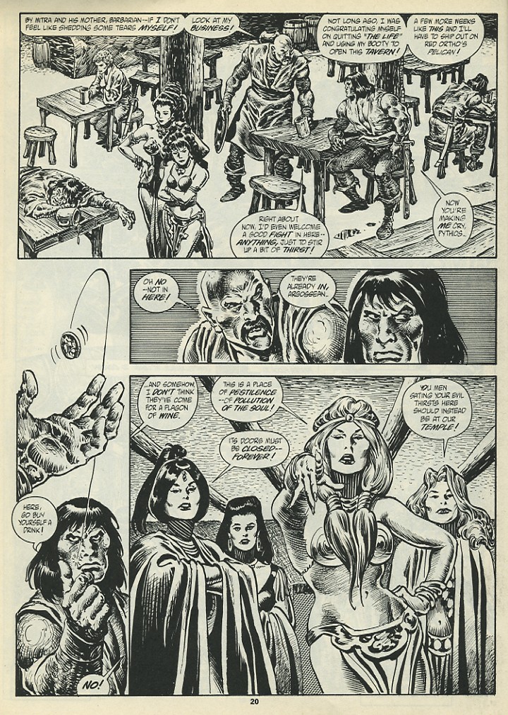 Read online The Savage Sword Of Conan comic -  Issue #198 - 22