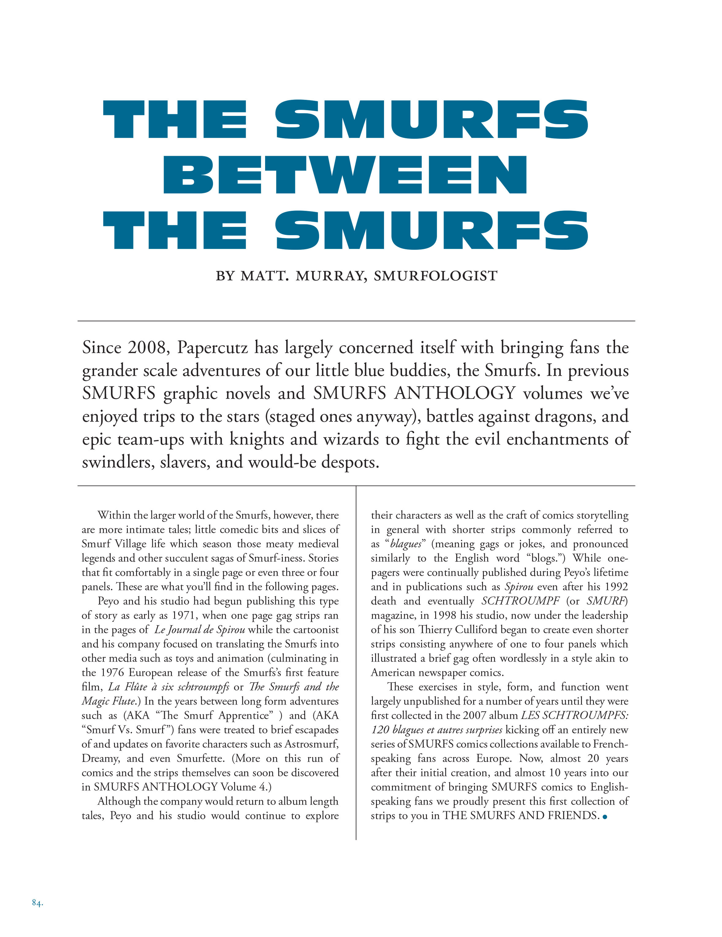 Read online The Smurfs & Friends comic -  Issue # TPB 1 (Part 1) - 85