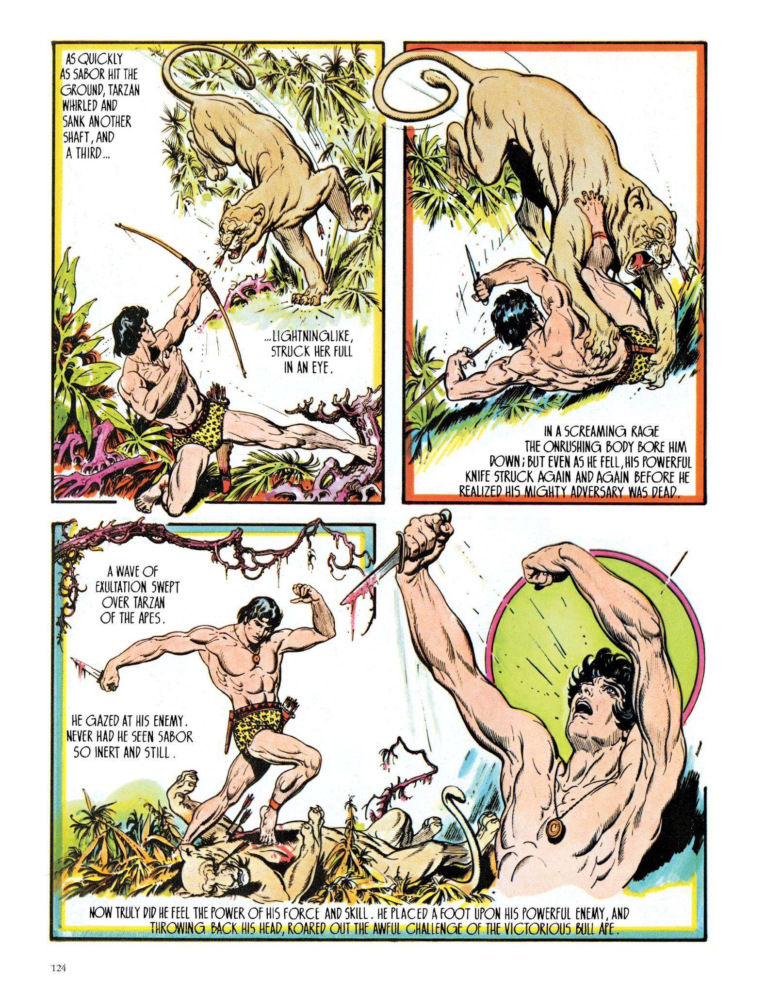 Read online Edgar Rice Burroughs' Tarzan: Burne Hogarth's Lord of the Jungle comic -  Issue # TPB - 124