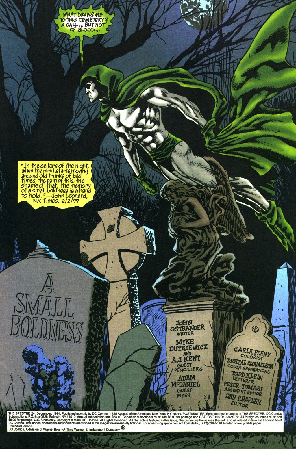 Read online The Spectre (1992) comic -  Issue #24 - 2