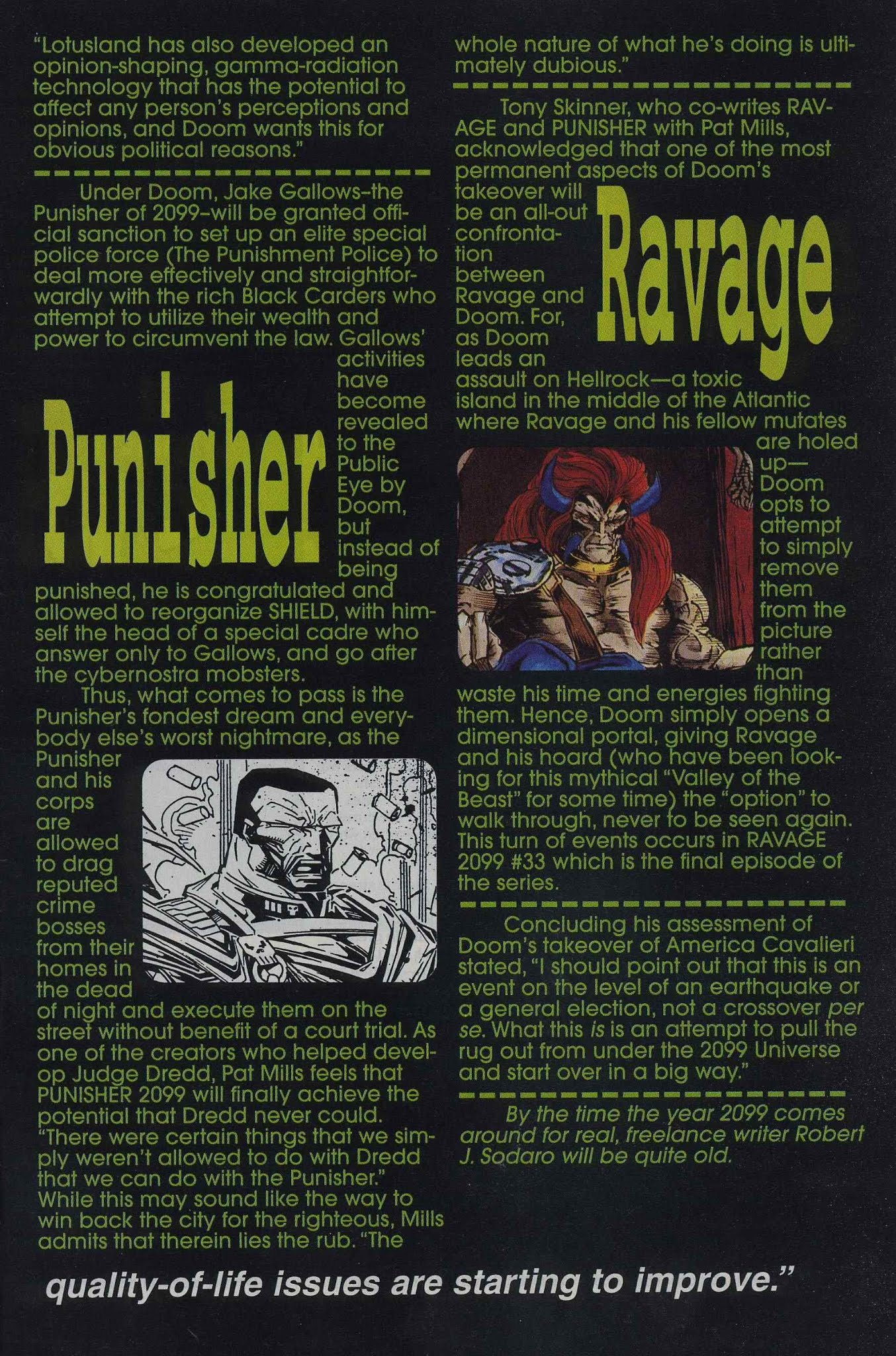 Read online 2099 Special: The World of Doom comic -  Issue # Full - 7