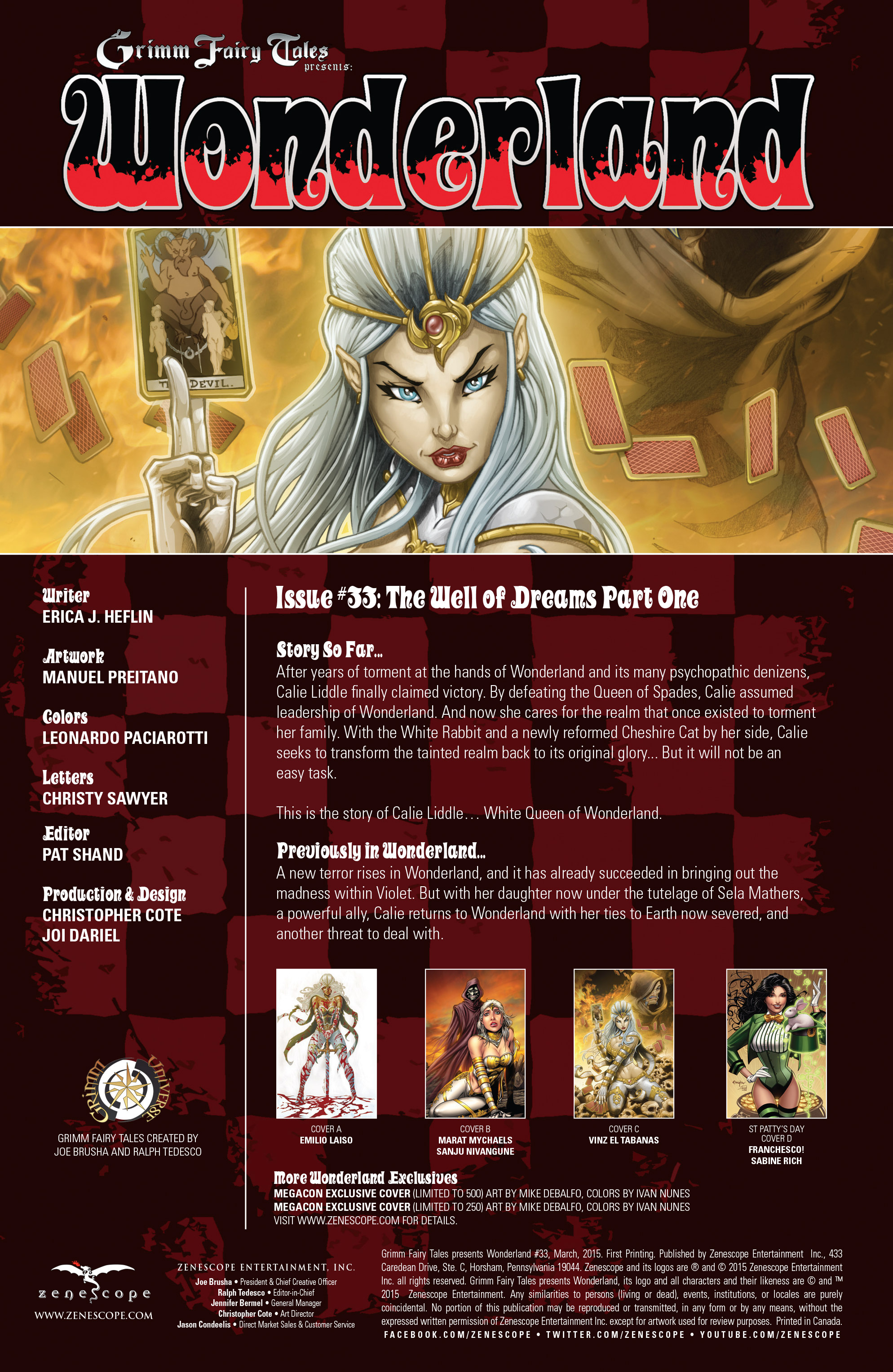 Read online Grimm Fairy Tales presents Wonderland comic -  Issue #33 - 2