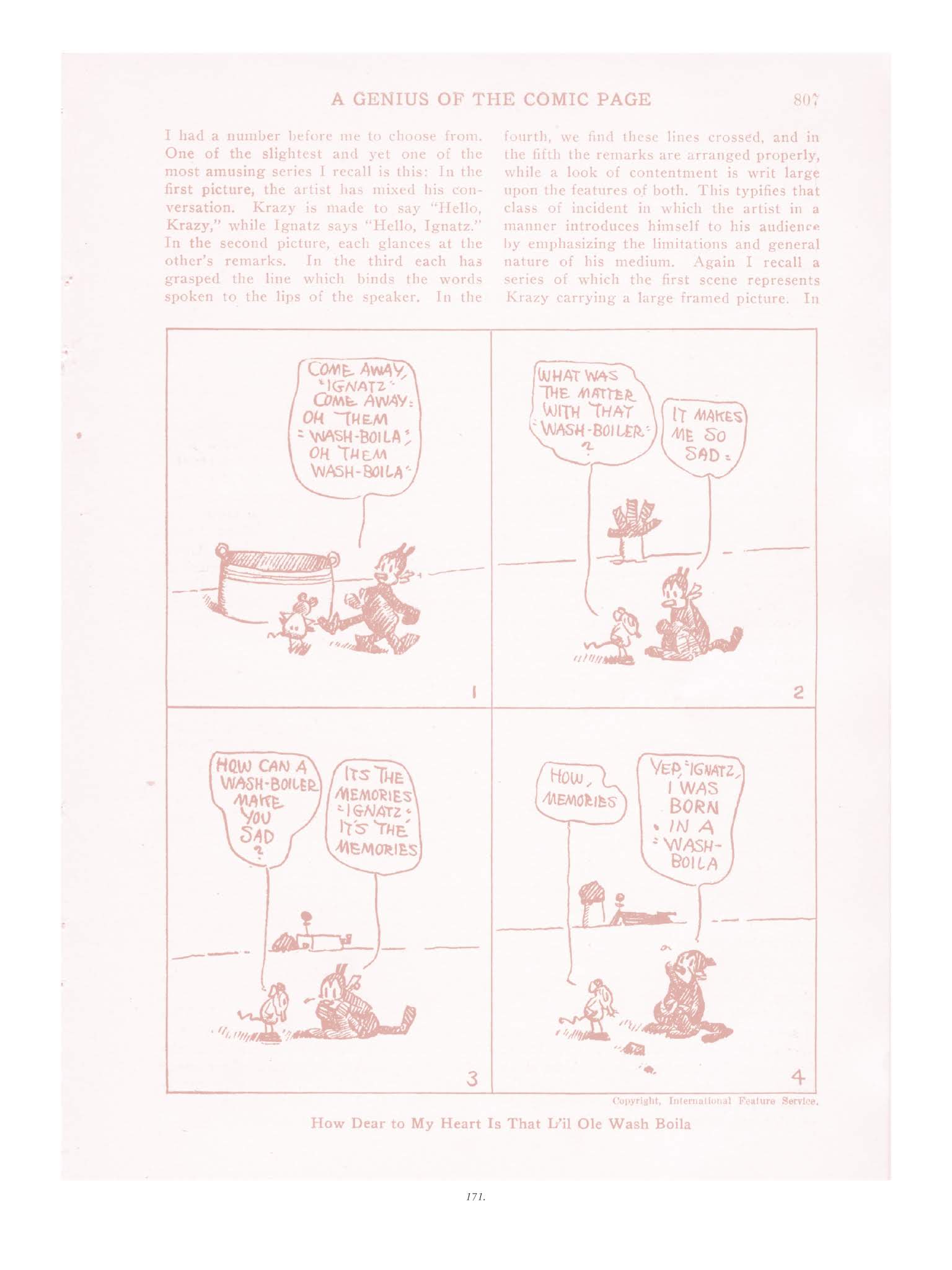 Read online Krazy & Ignatz comic -  Issue # TPB 1 - 171