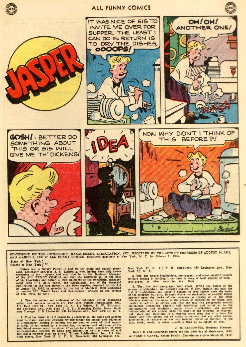 Read online All Funny Comics comic -  Issue #10 - 25