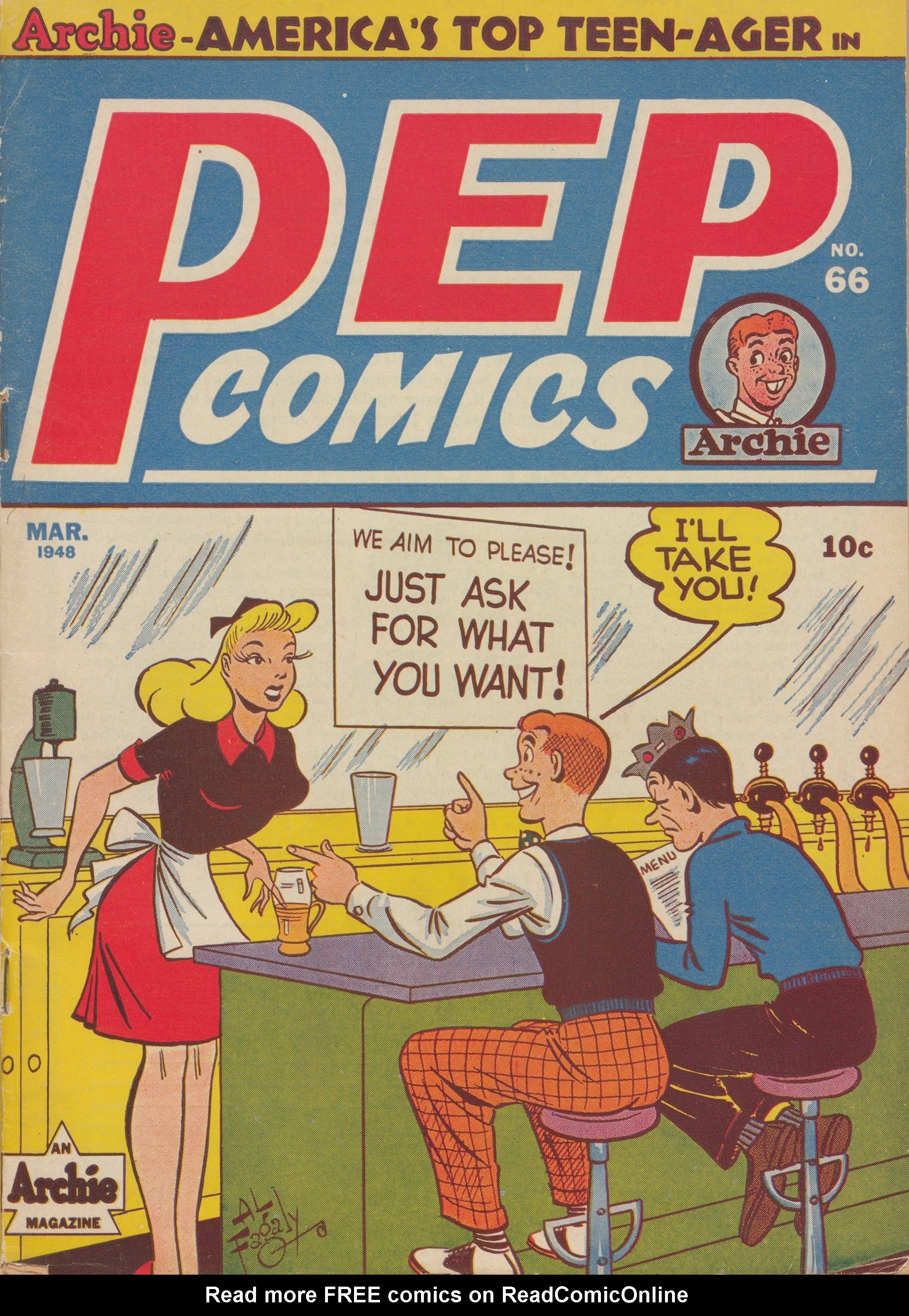 Read online Pep Comics comic -  Issue #66 - 1