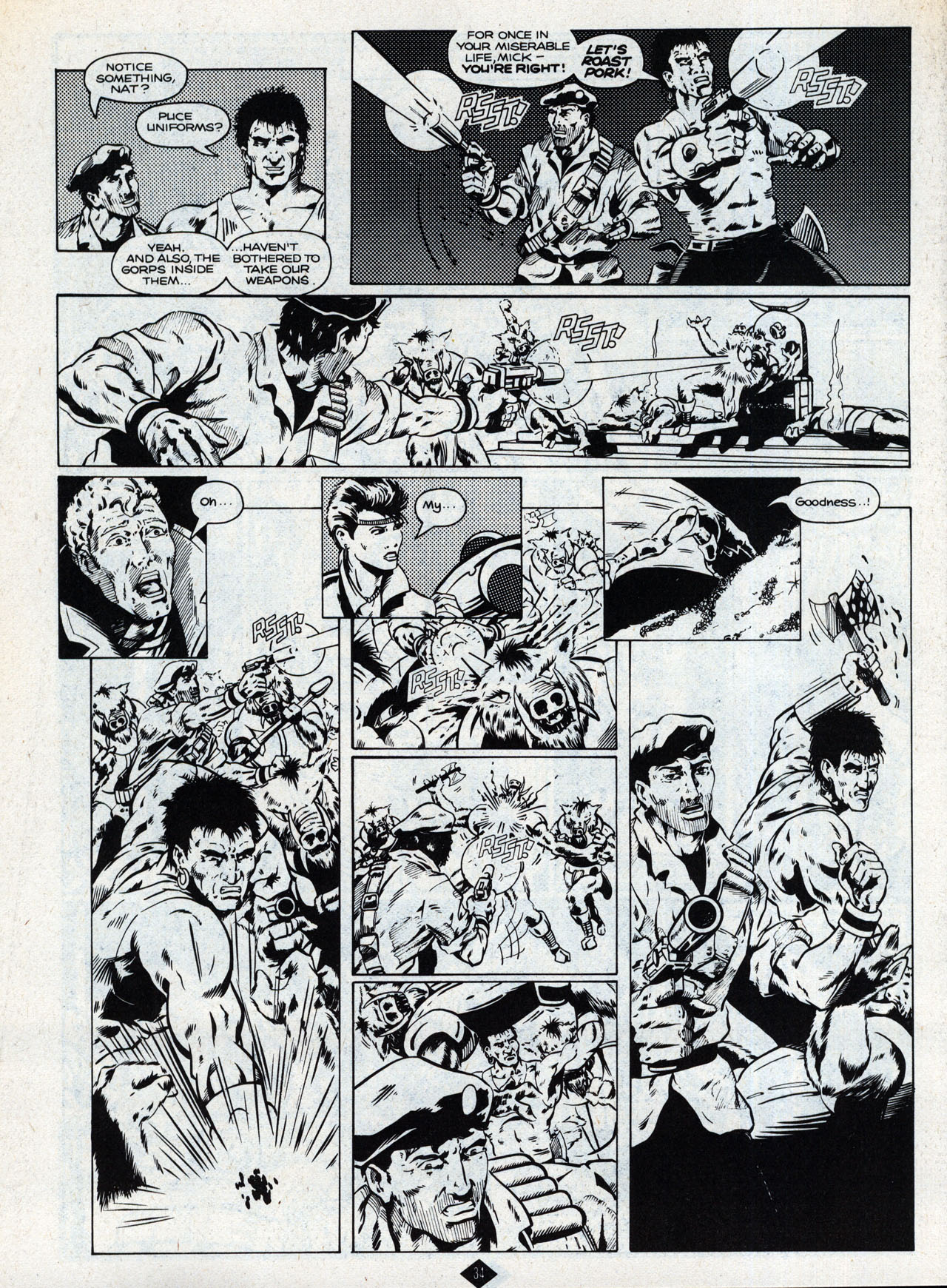 Read online Captain Britain (1985) comic -  Issue #6 - 34