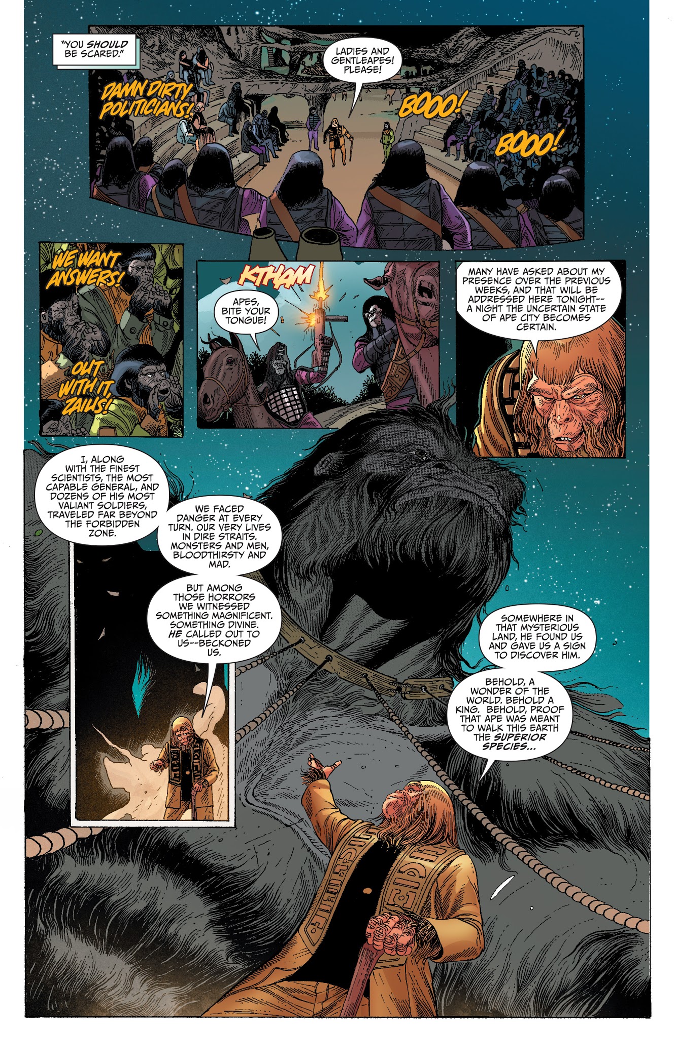 Read online Kong on the Planet of the Apes comic -  Issue #4 - 14